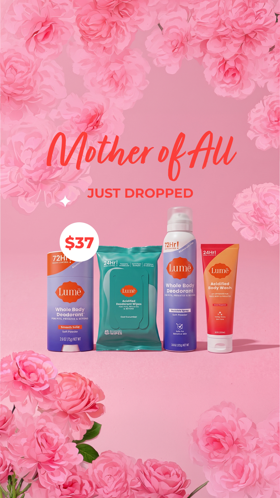 Lume Deodorant Facebook ad