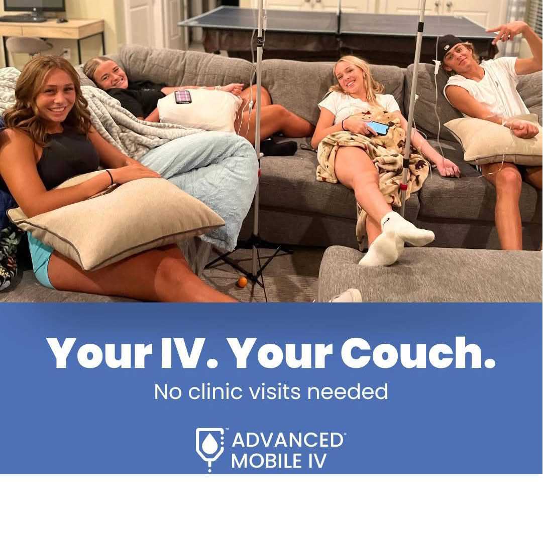 Advanced Mobile IV South Carolina Facebook ad: Mobile IV Therapy, delivered to you