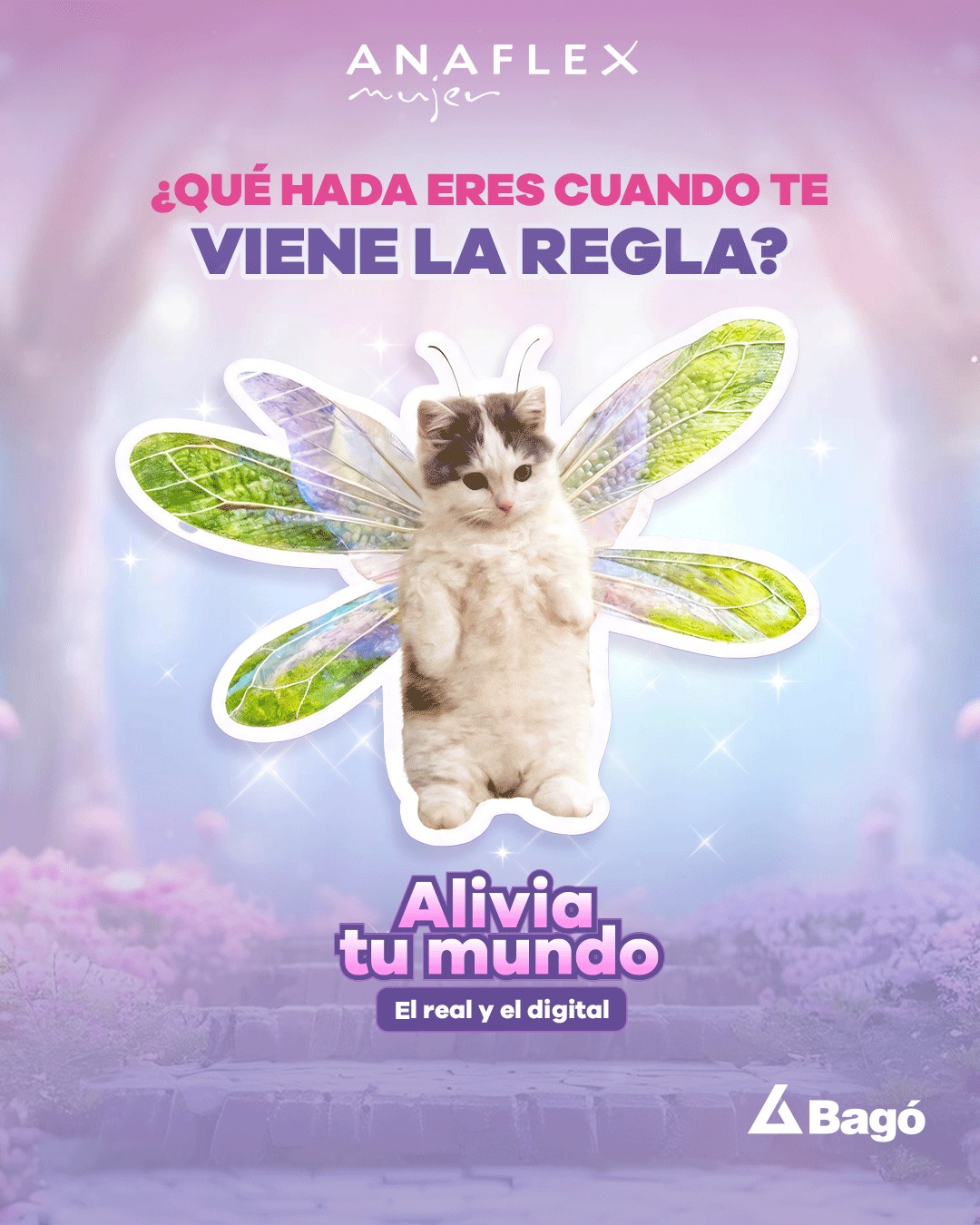 Anaflex Mujer Facebook ad: ¿Qué hada eres cuando te viene la regla?
