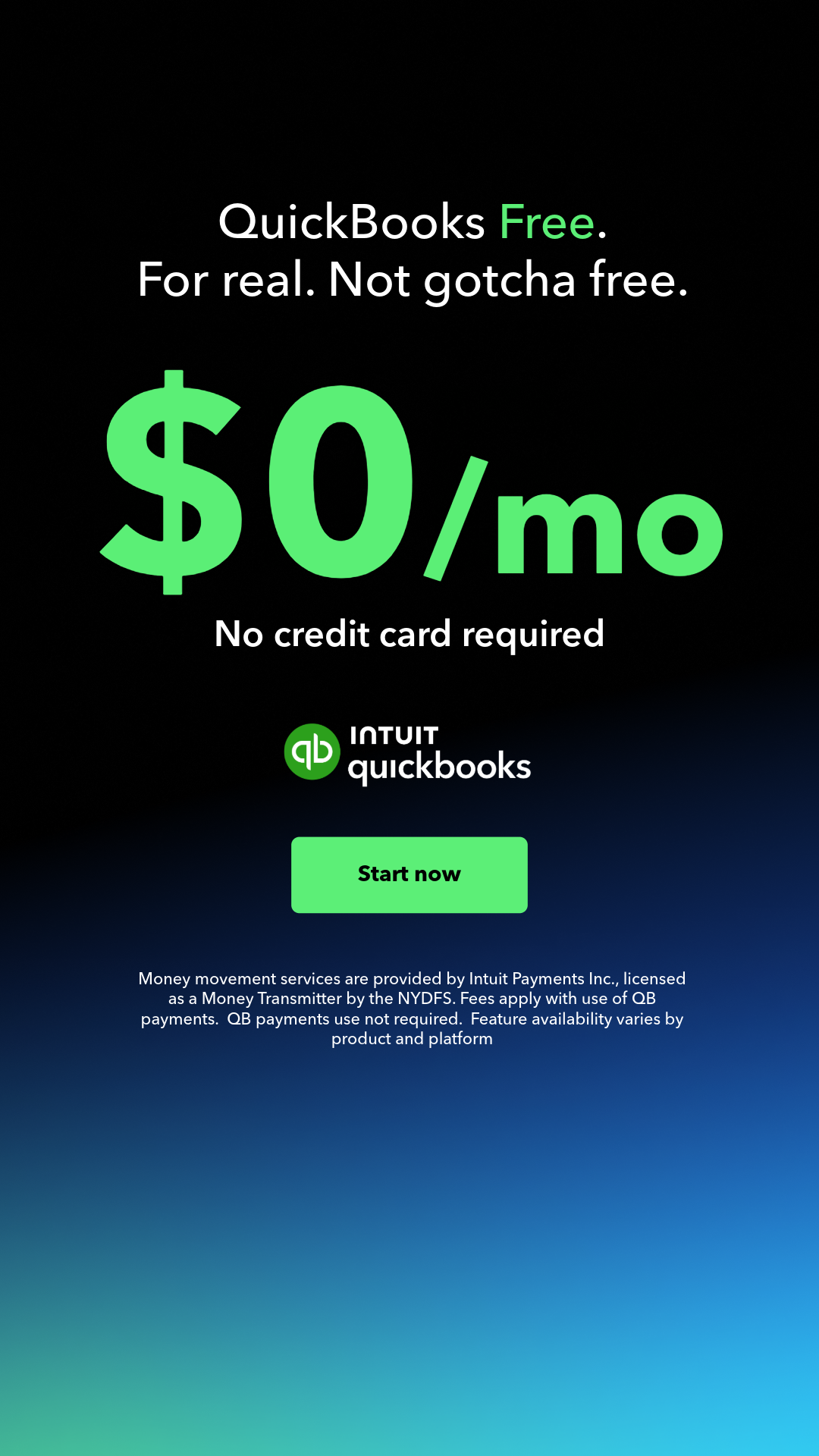 Intuit QuickBooks Facebook ad
