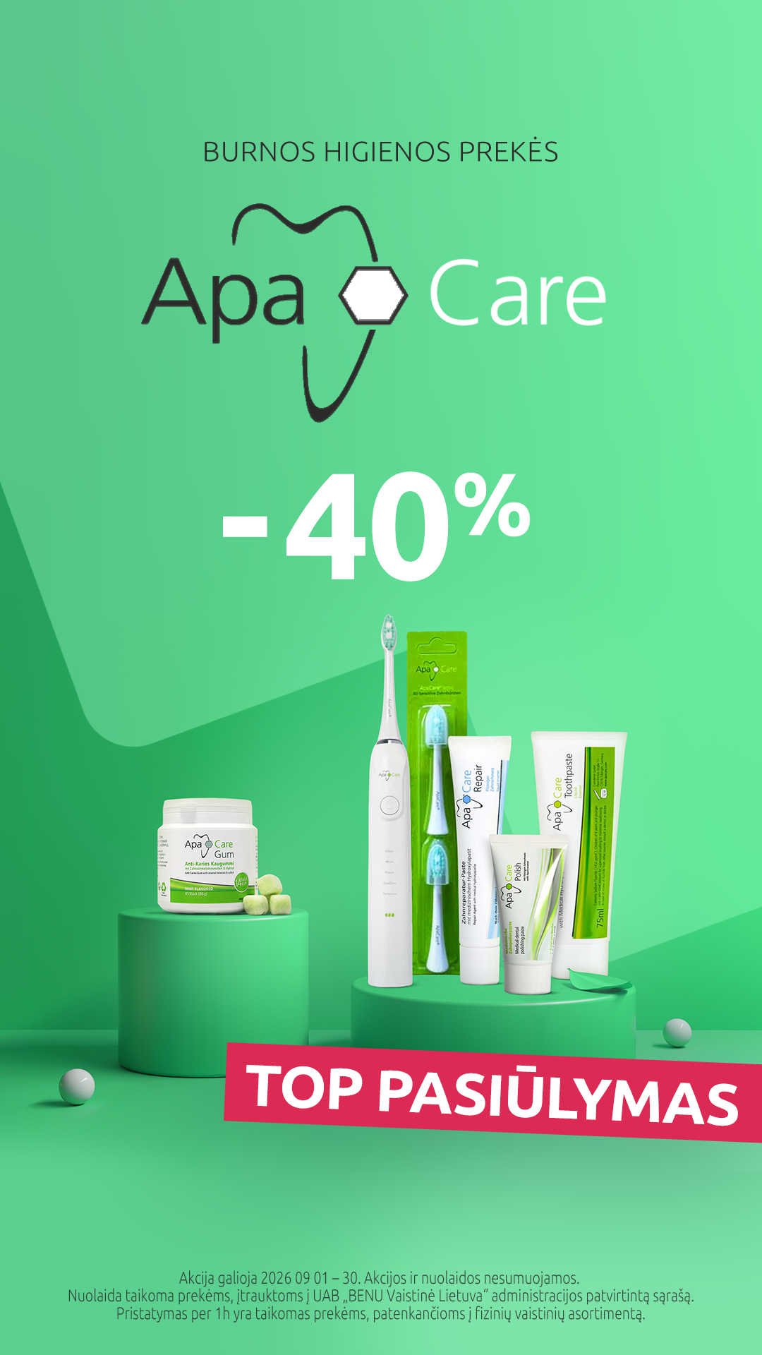 BENU Vaistinė Facebook ad: Apsipirk benu.lt