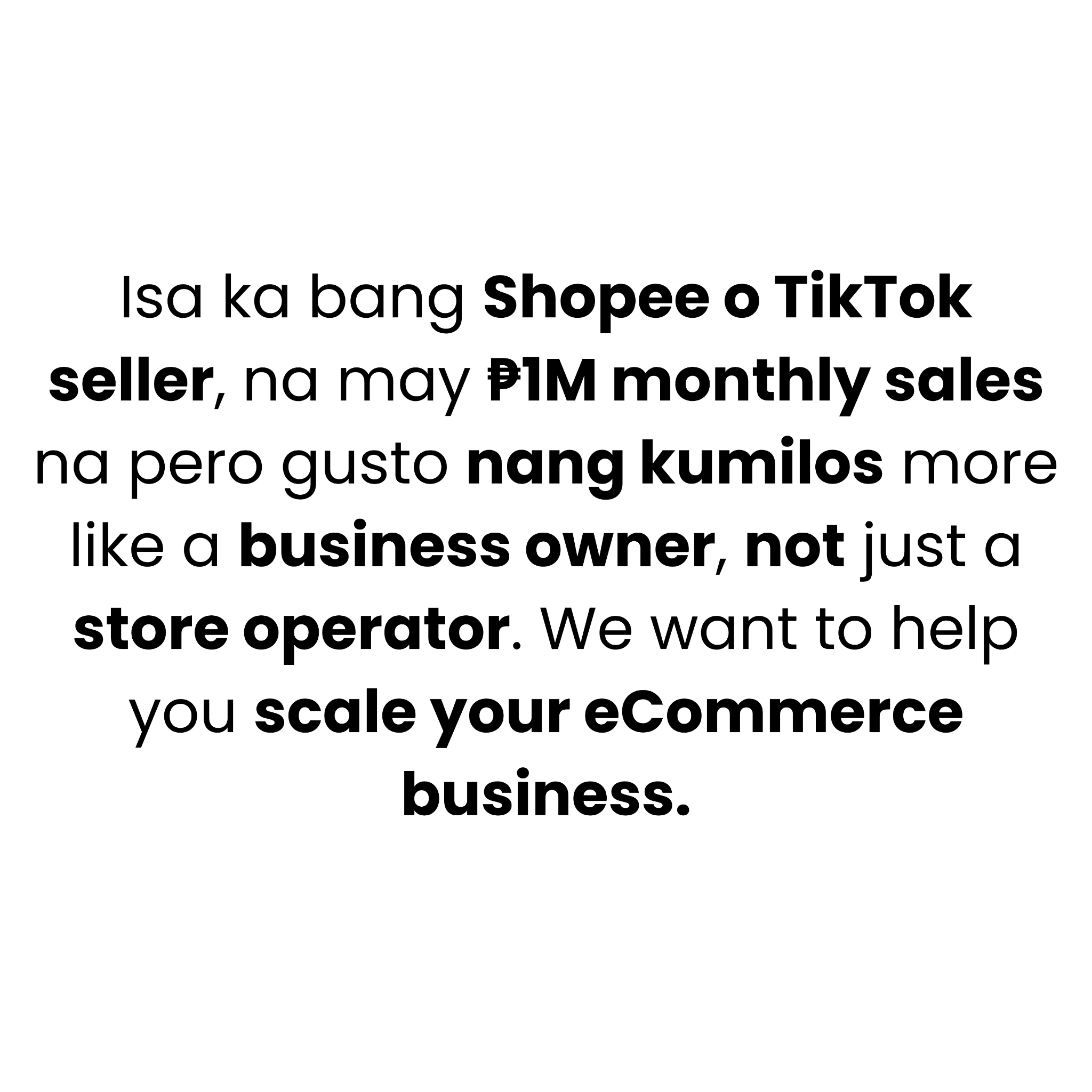 ECOM Accelerator Facebook ad