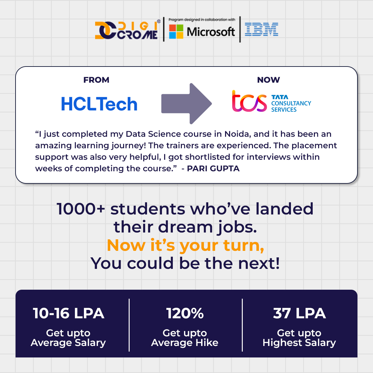 Digicrome - School of Data Science Facebook ad