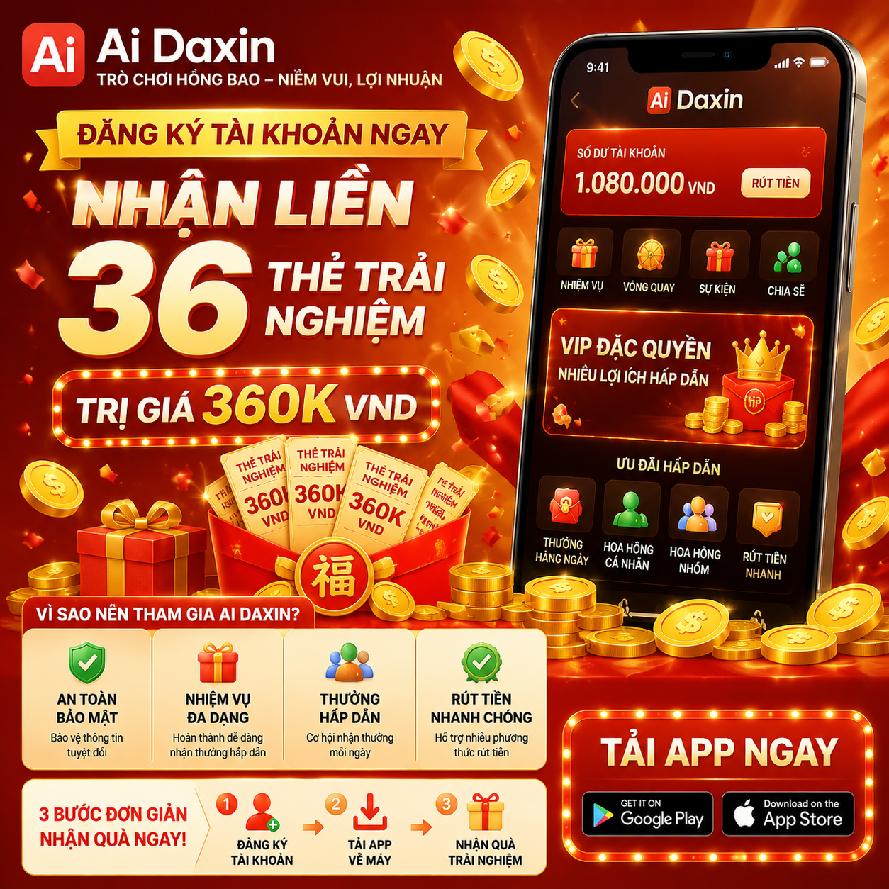 AiLetter Lâm Yến Facebook ad: Ưu đãi giới hạn: 36 thẻ trải nghiệm VIP miễn phí!