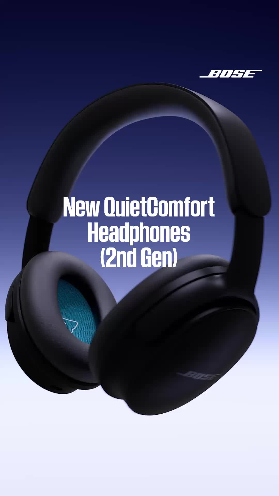 Bose Facebook ad: New QuietComfort Headphones (2nd Gen)