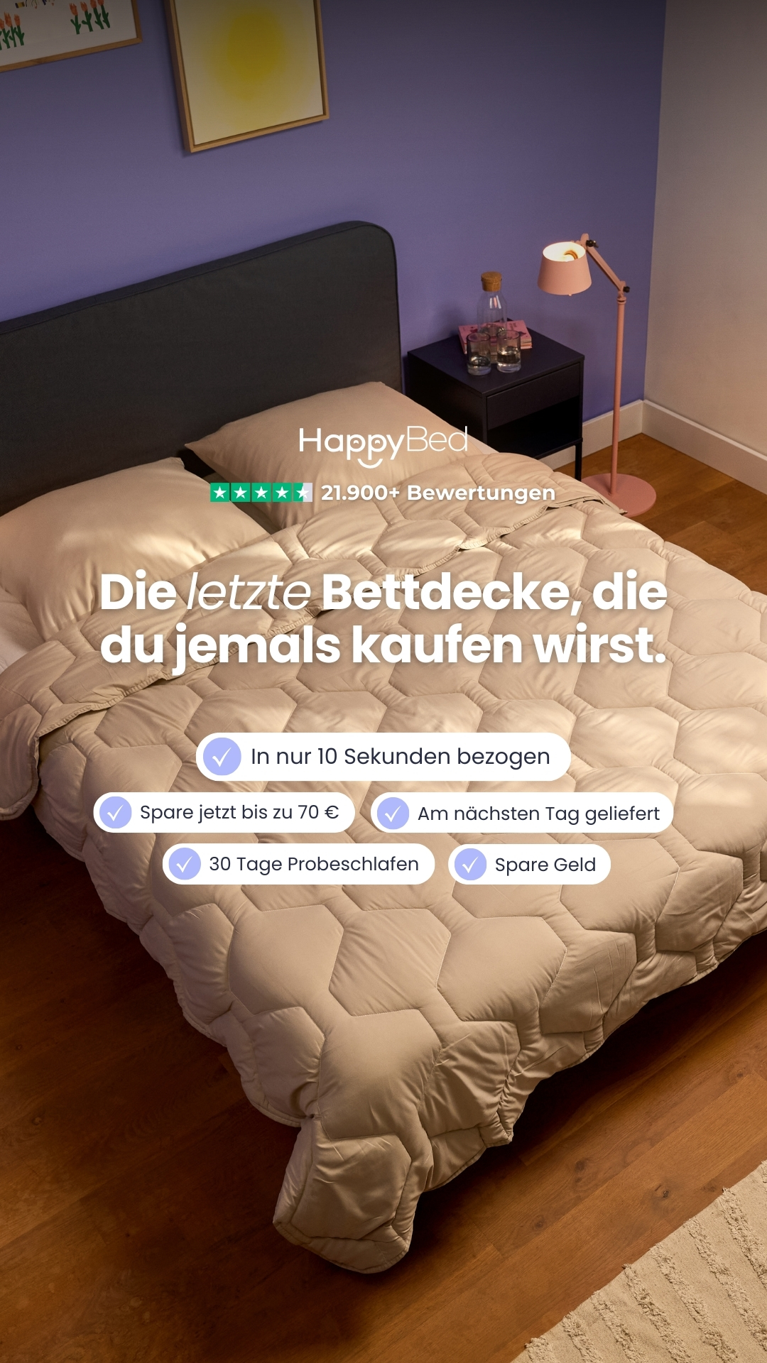 Thehappybed.de Facebook ad
