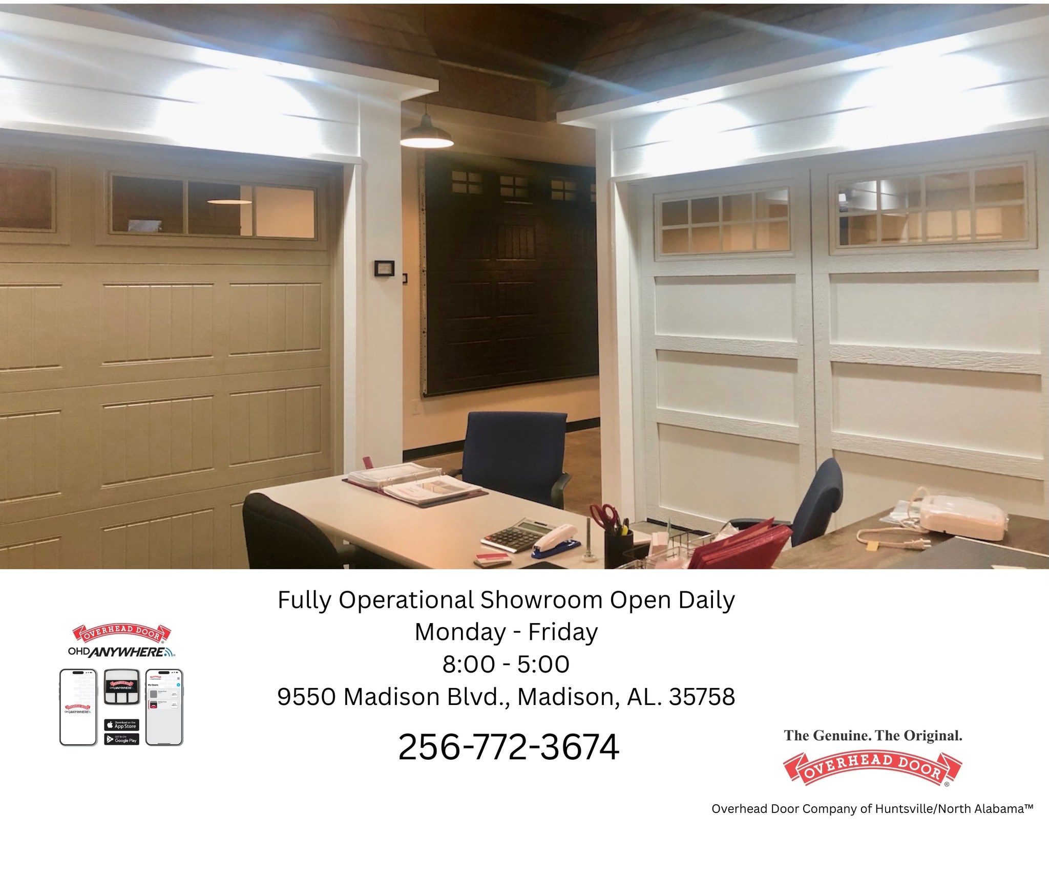 Overhead Door Company of Huntsville/North Alabama - TM Facebook ad: Garage Door Showroom?