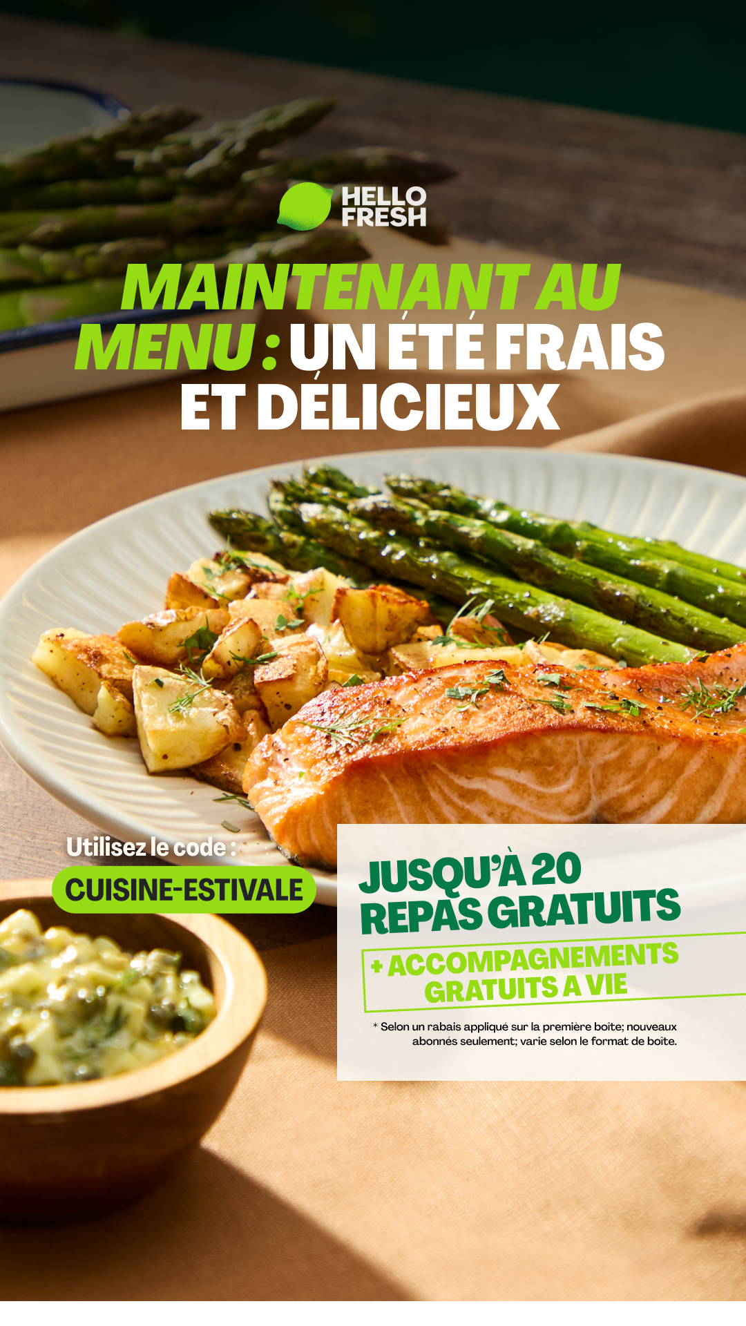 HelloFresh Facebook ad