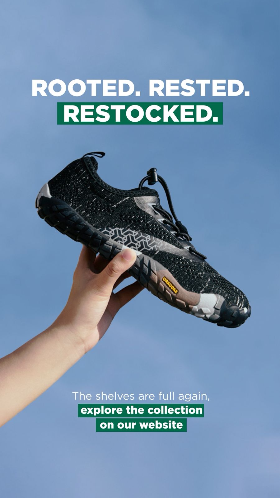 Saguaro shoes LB Facebook ad: Step Into Comfort.