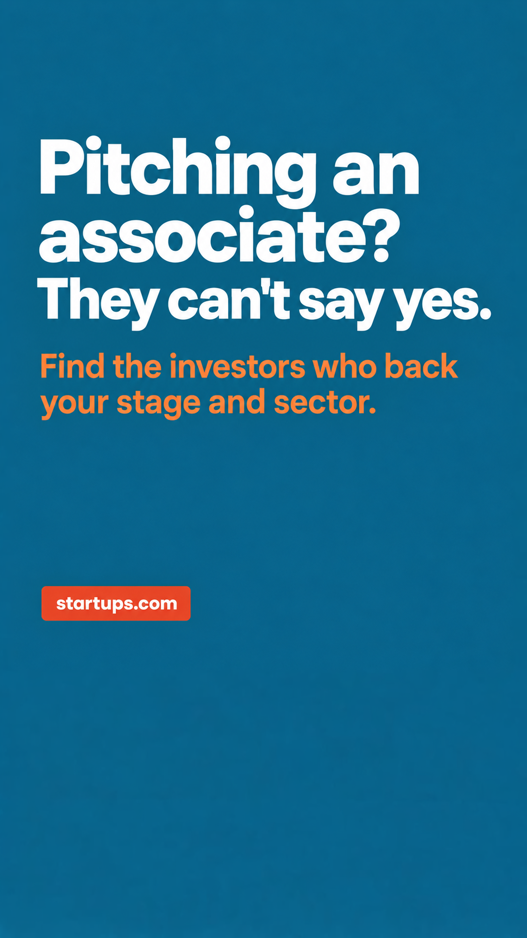 Startups.com Facebook ad: Startups Pro