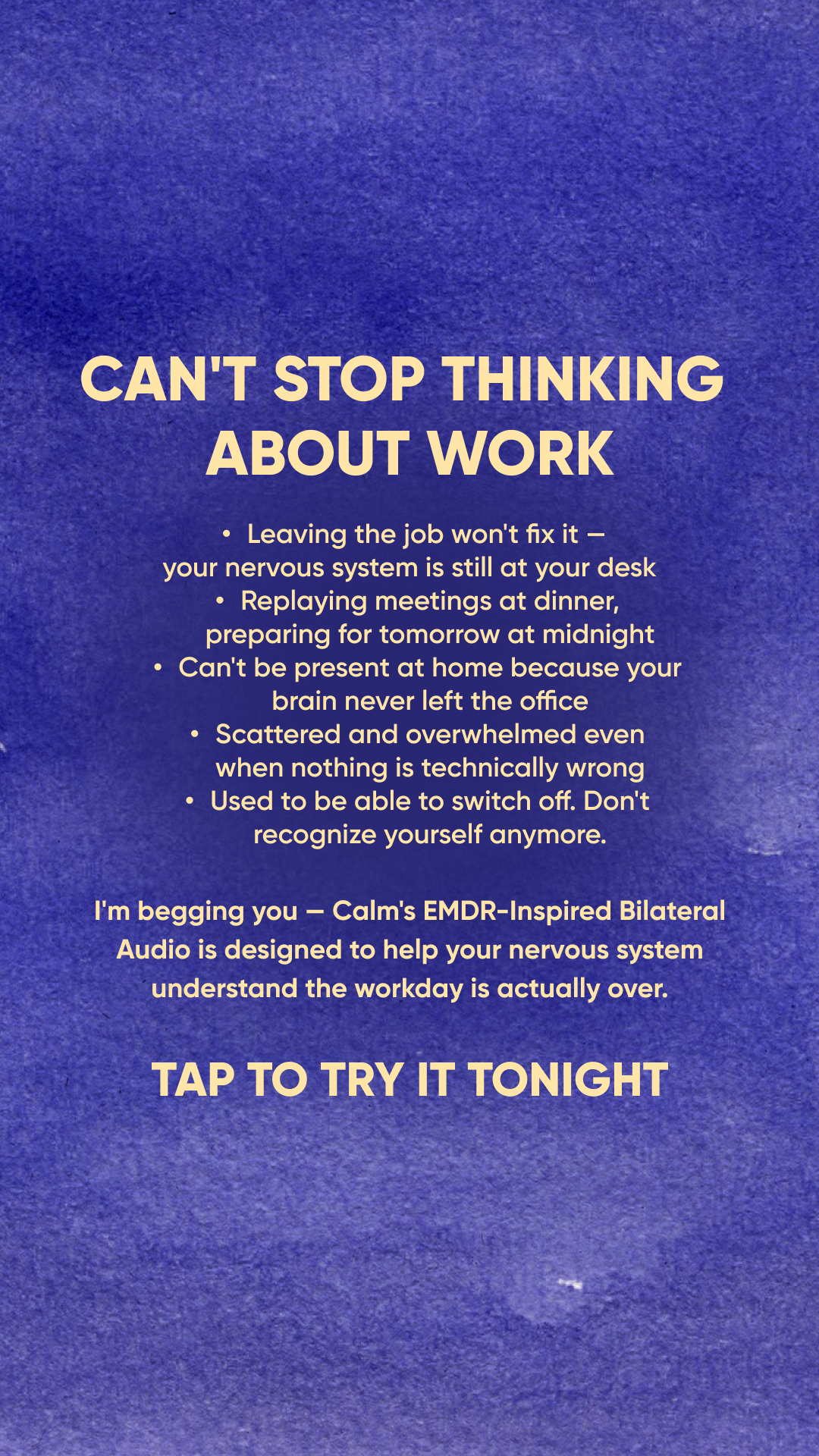 Calm Facebook ad
