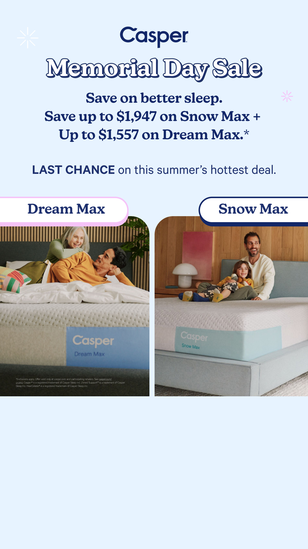 Casper Facebook ad