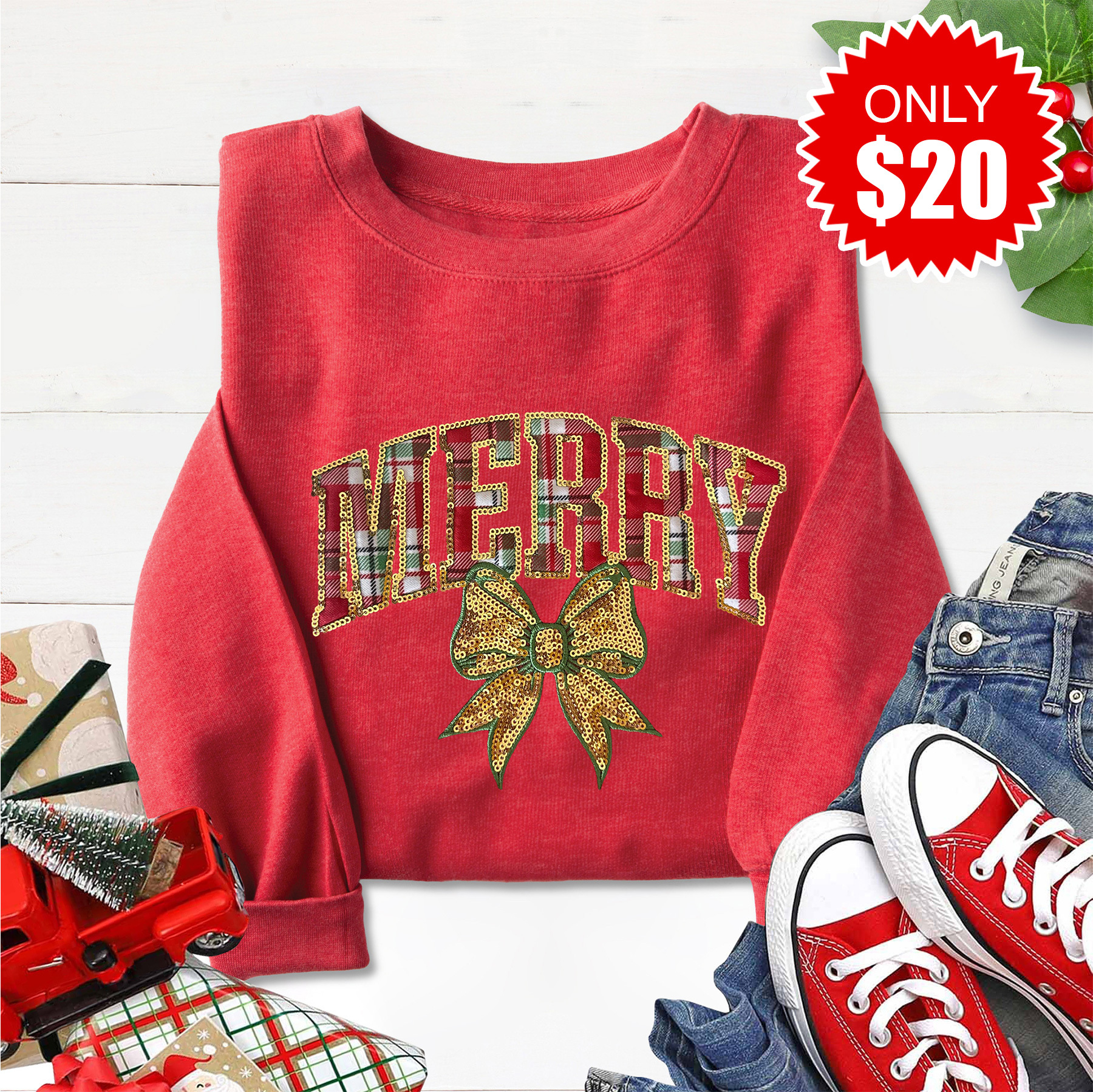 Love in Faith Facebook ad: Sweatshirts starting at $18 *while supplies last*