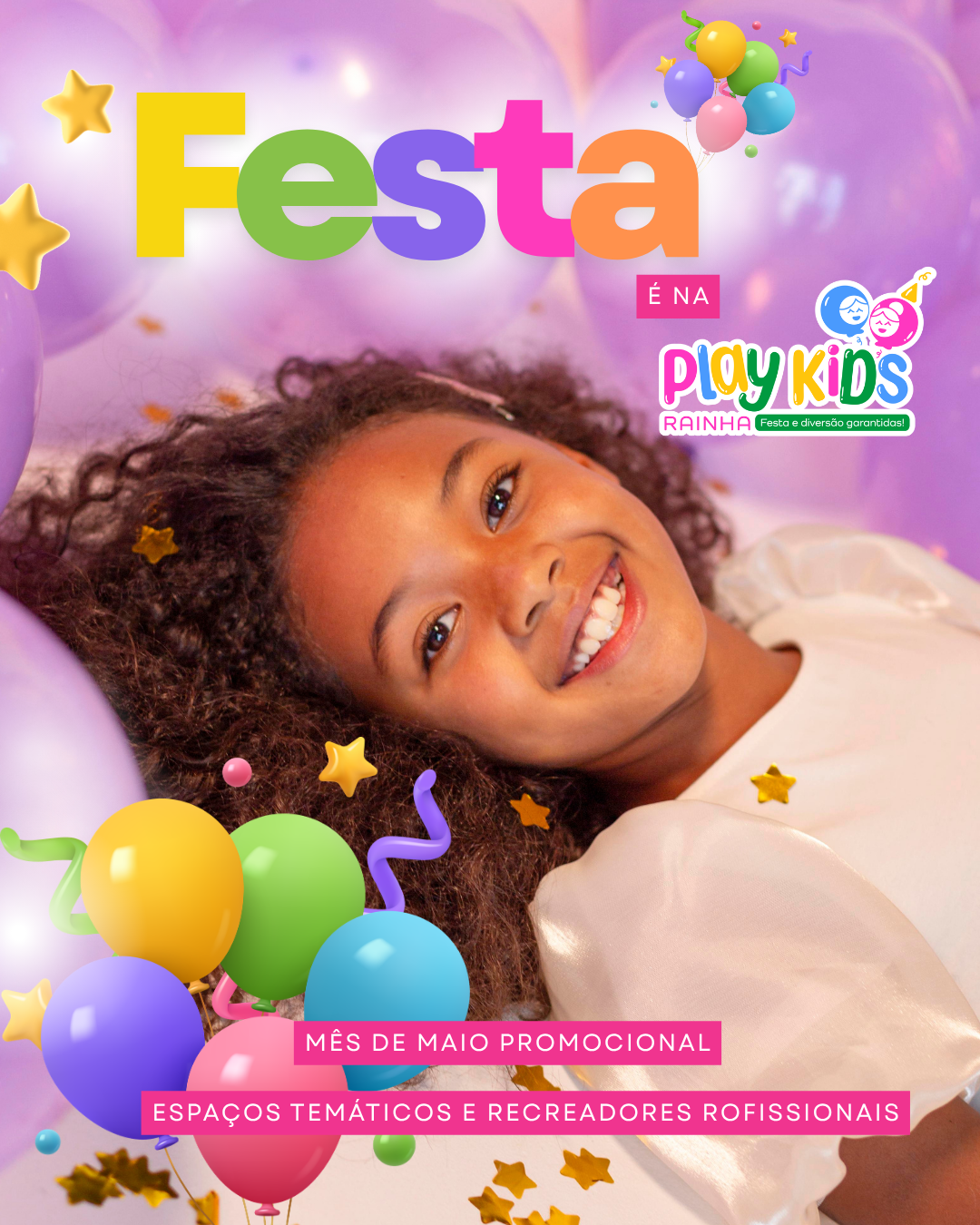 Play Kids Rainha - Pt Facebook ad: A festa dos sonhos do seu pequeno com…