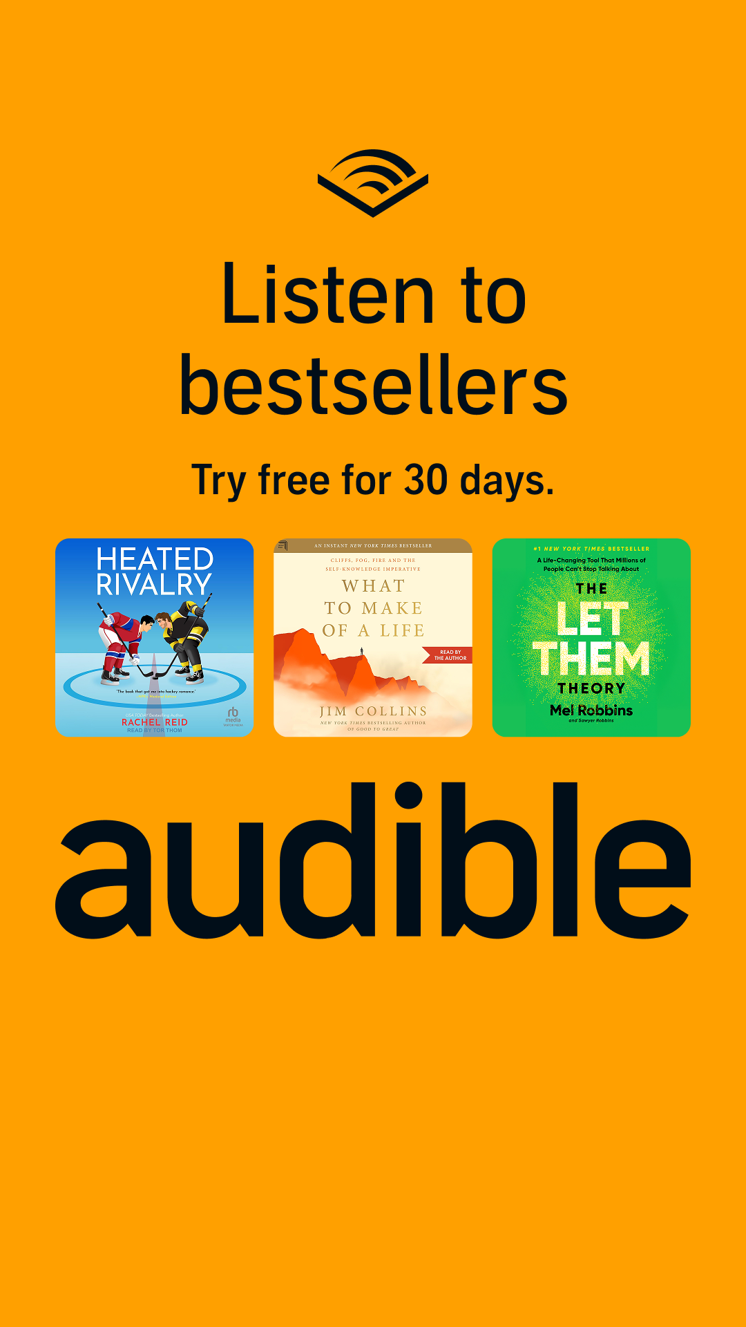 Audible Facebook ad