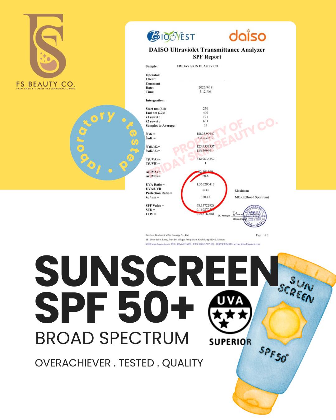 FS Beauty Co. Skin Care & Cosmetics Manufacturing Facebook ad