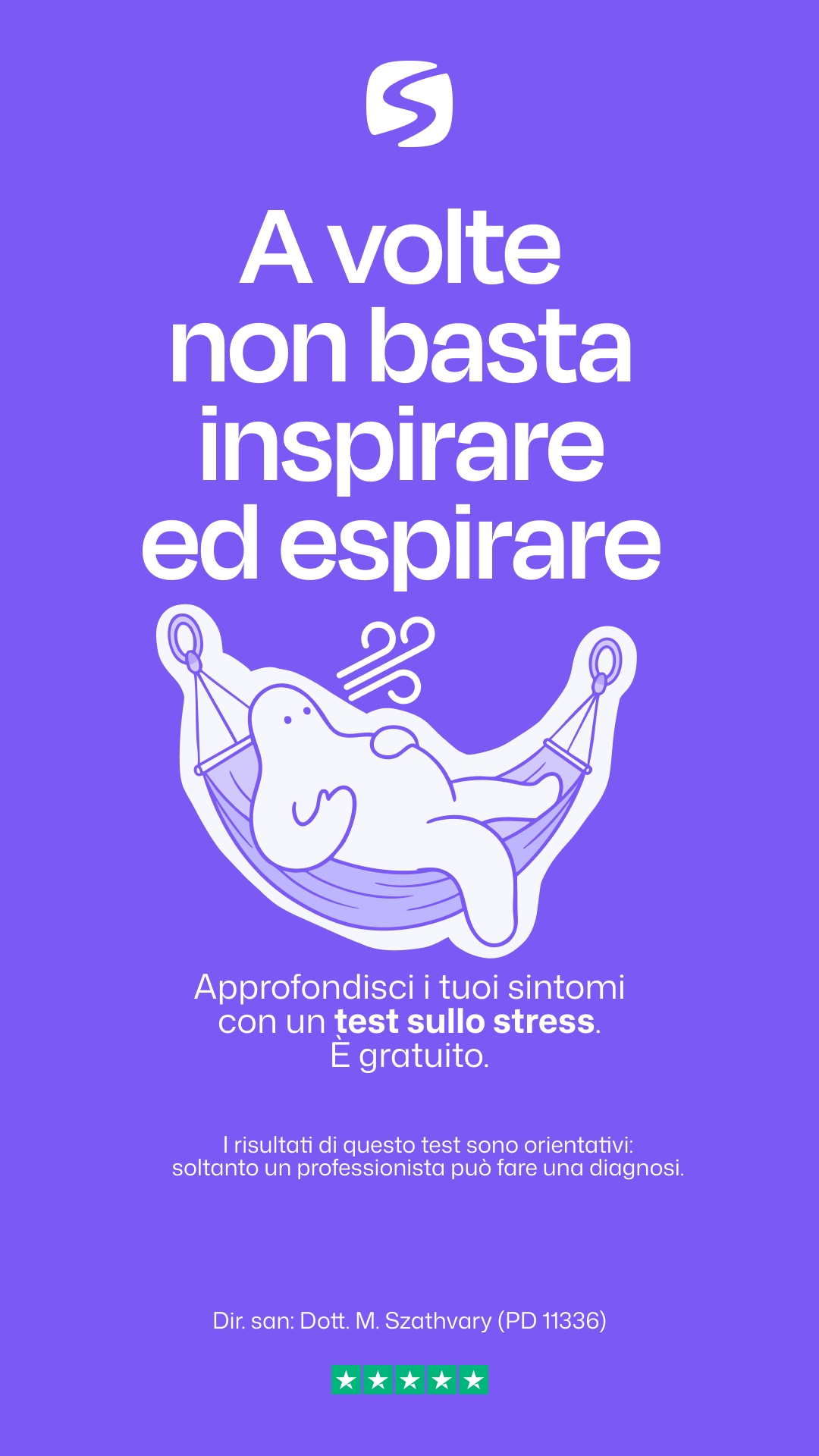 Serenis Facebook ad: 10 domande per capire il tuo livello di stress
