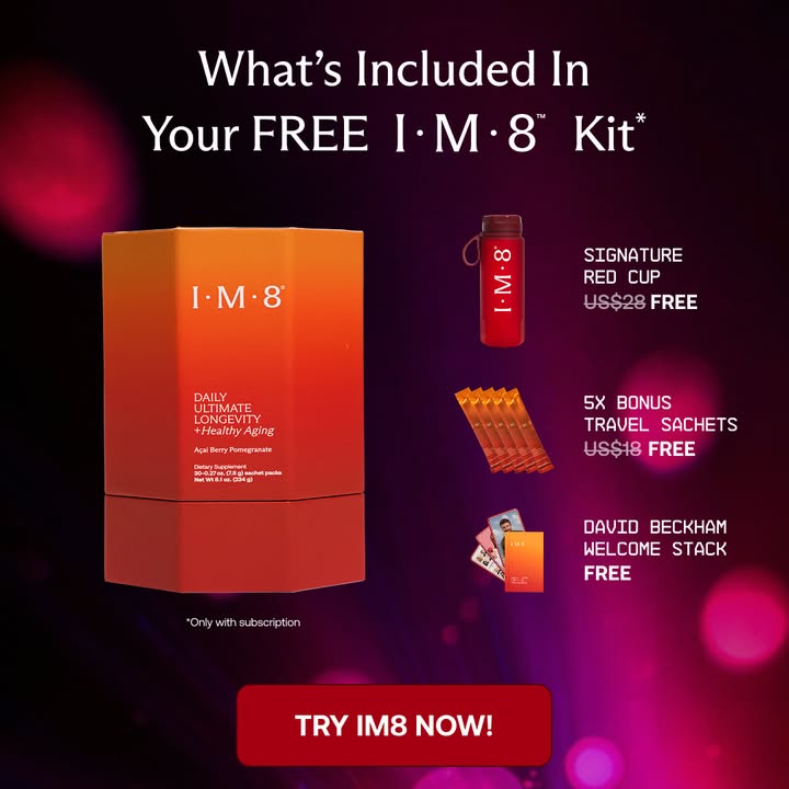 IM8 Facebook ad: Longevity Starts at the Cellular Level