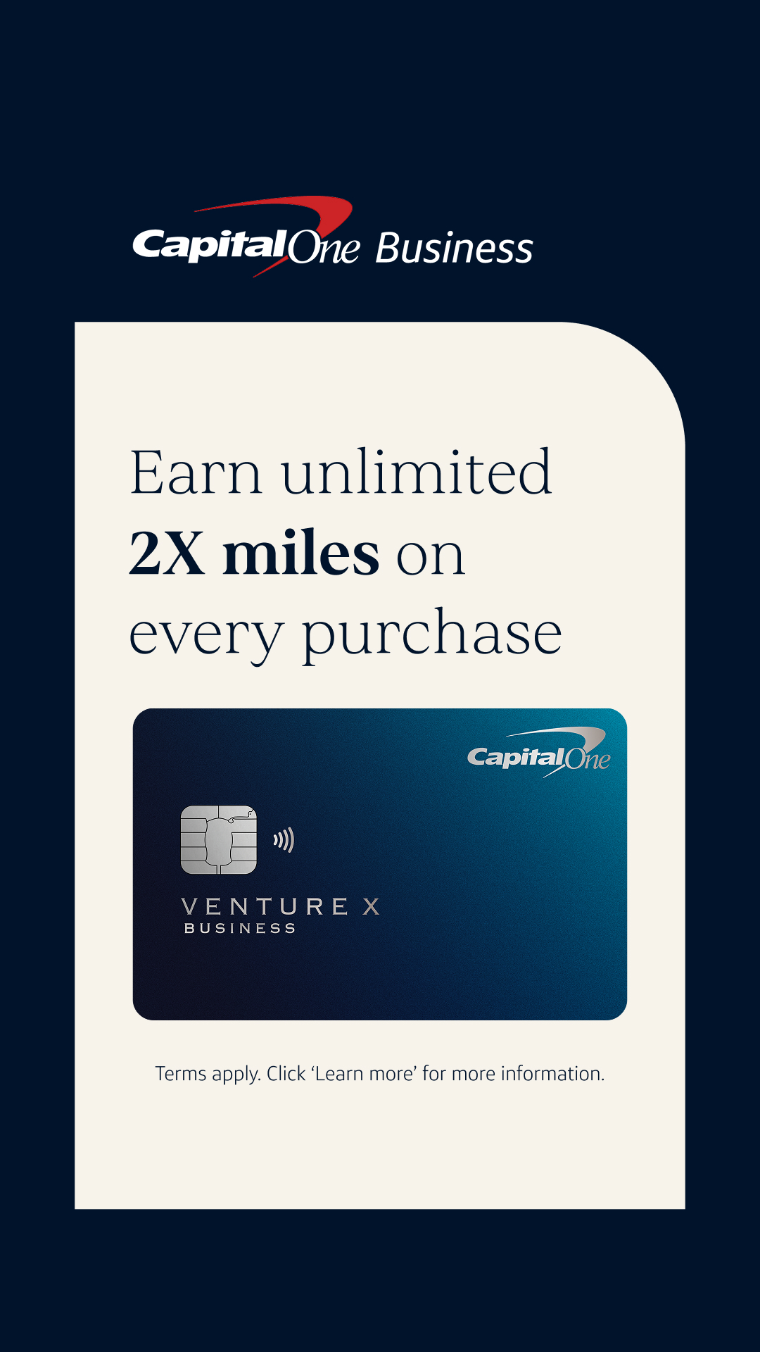 Capital One Business Facebook ad
