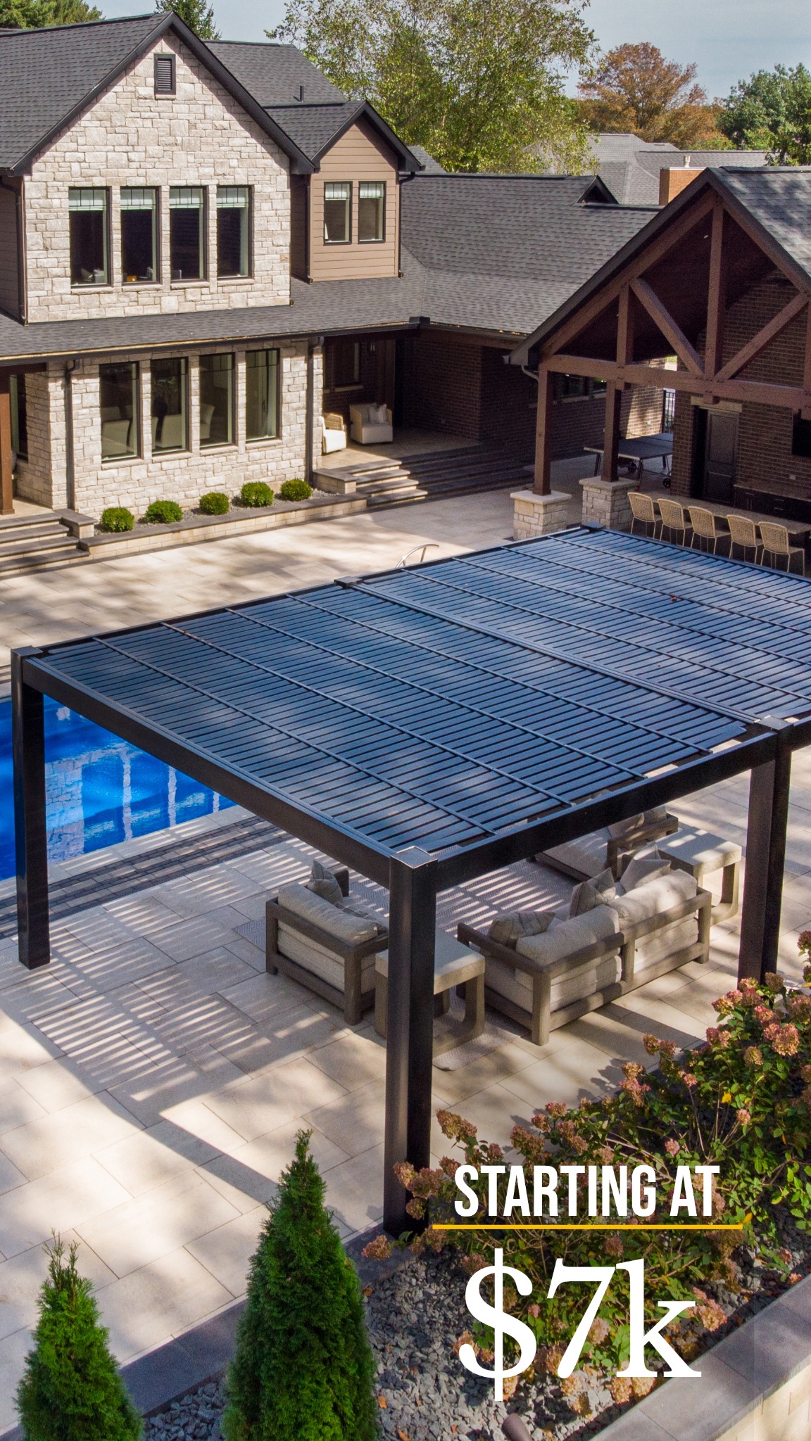 Heartland Pergolas Facebook ad: Built for Beauty & Comfort