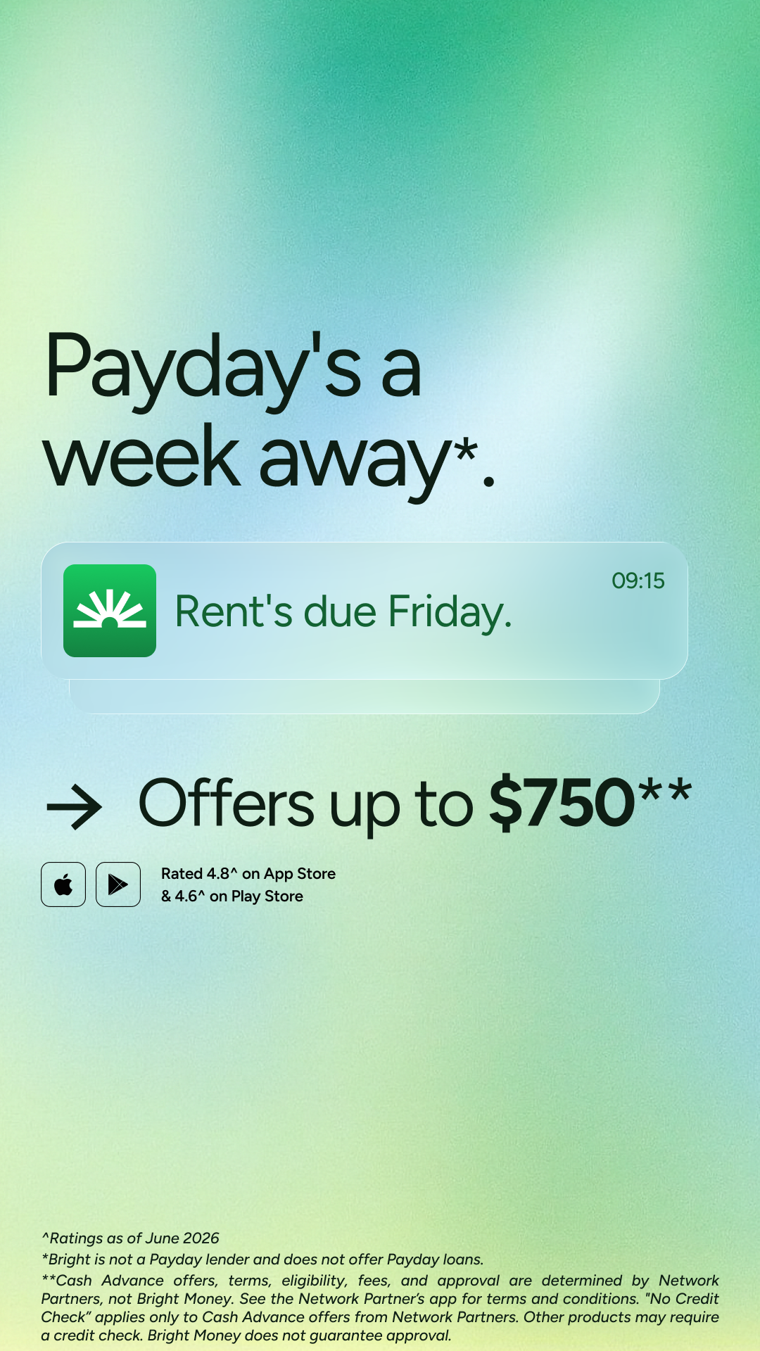 Bright Money Facebook ad
