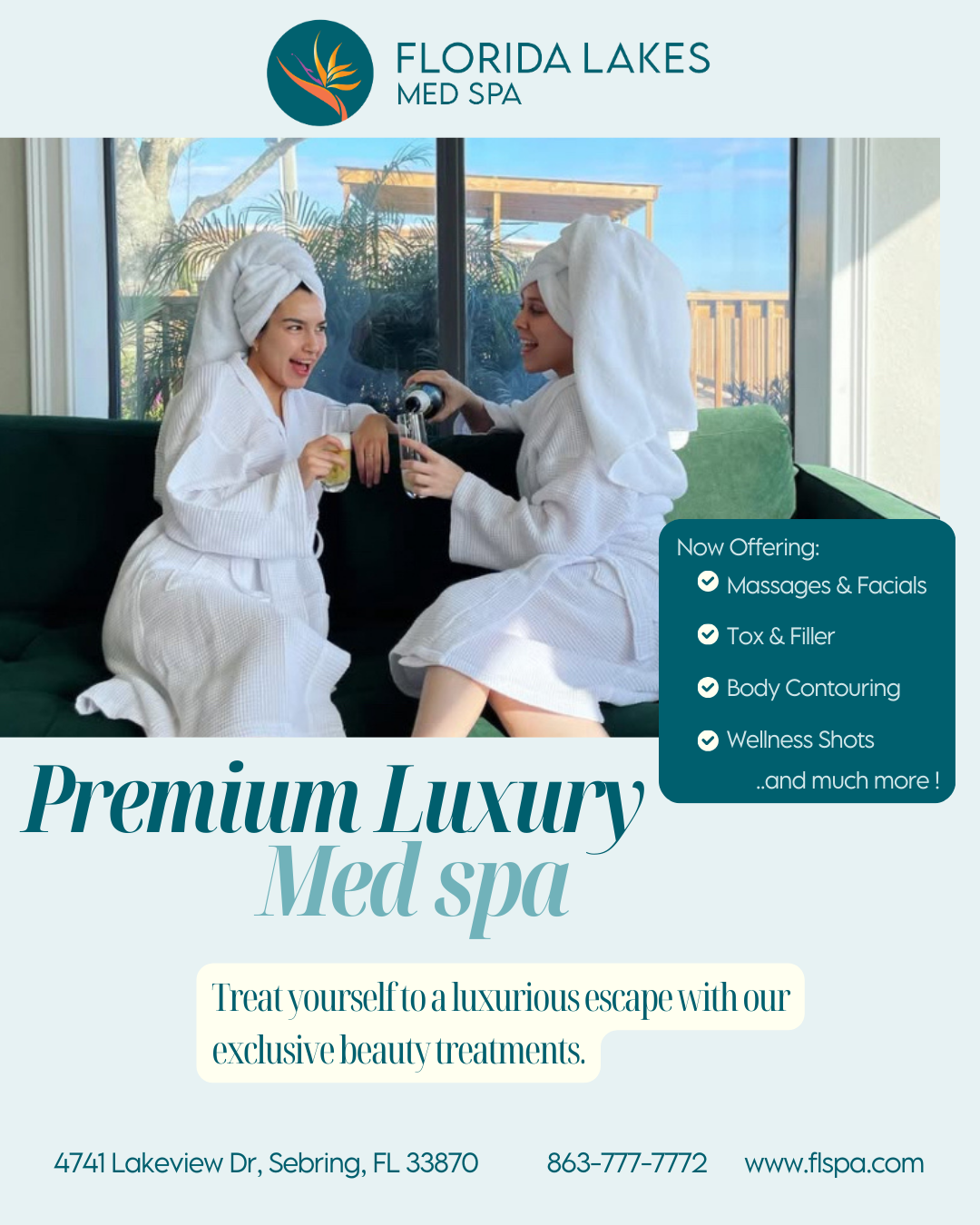 Florida Lakes Spa Facebook ad