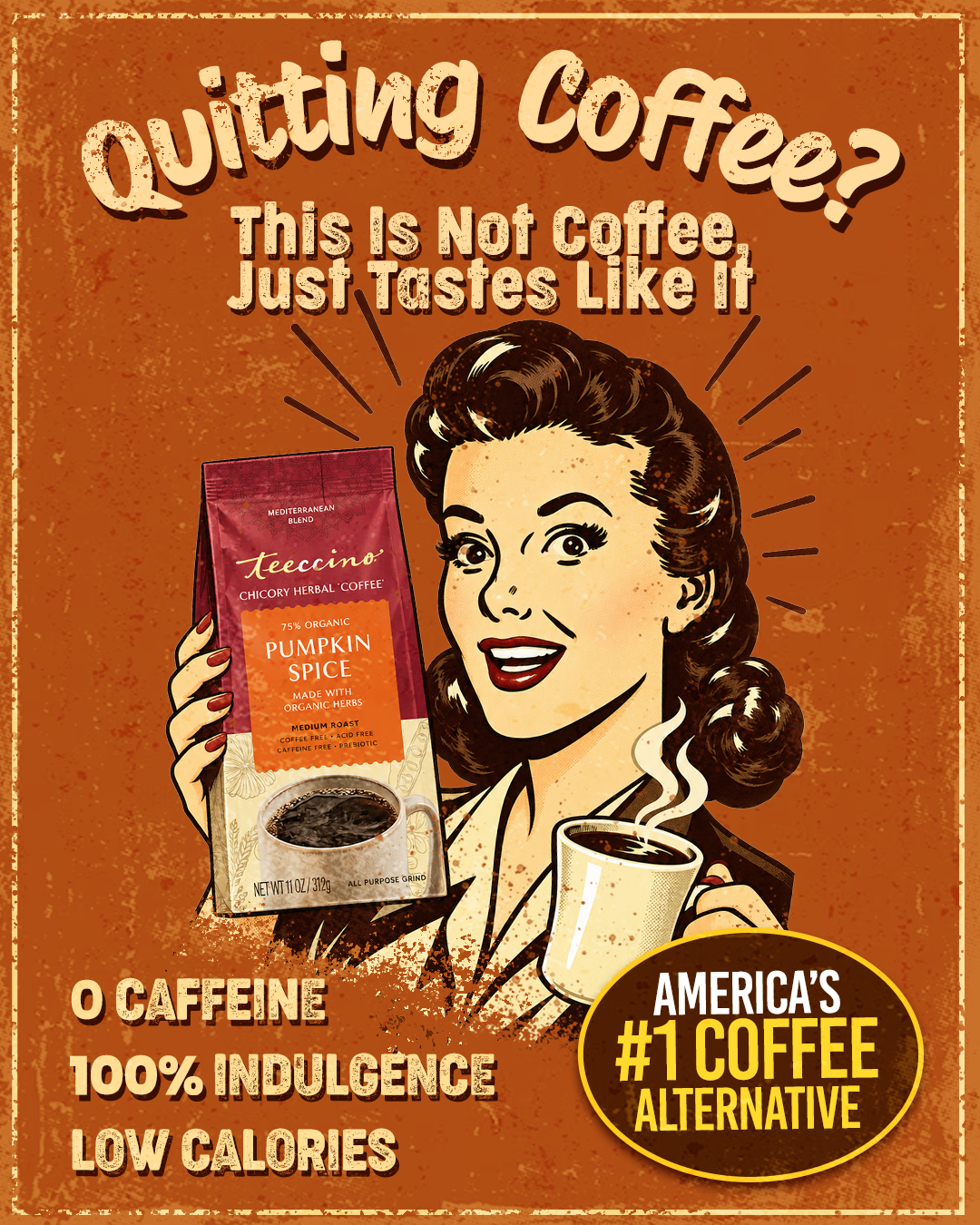 Teeccino Herbal Coffees & Teas Facebook ad