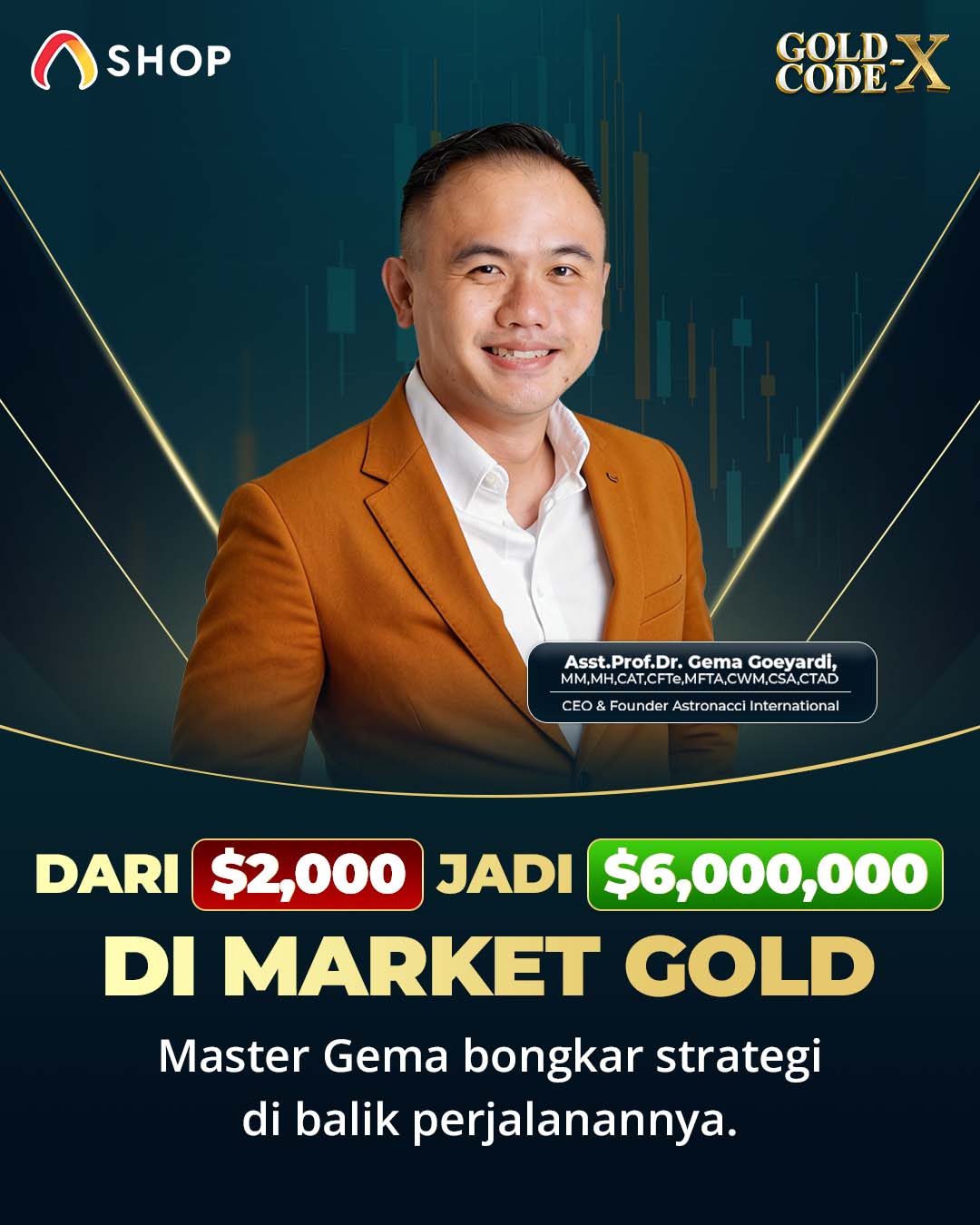 Astronacci Shop Facebook ad: Gold Code X merupakan rangkuman perjalanan 18 tahun…