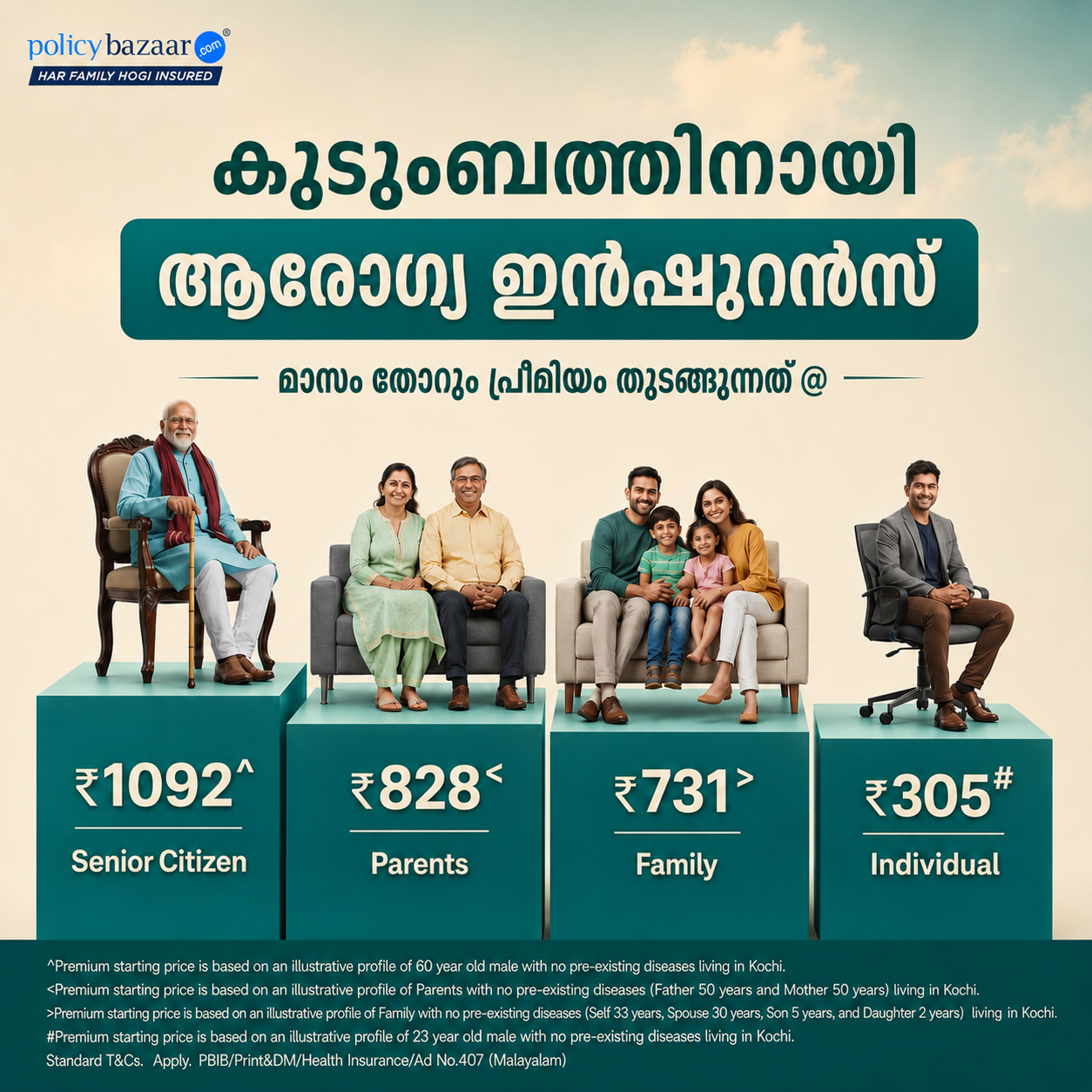 Policybazaar Health Insurance Facebook ad