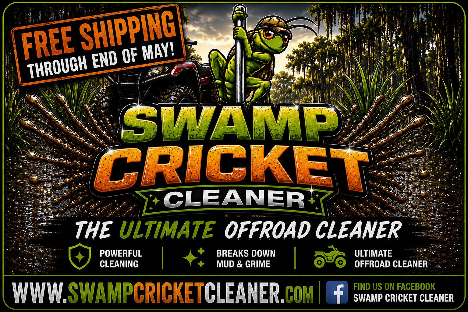 Swamp Cricket Cleaner Facebook ad