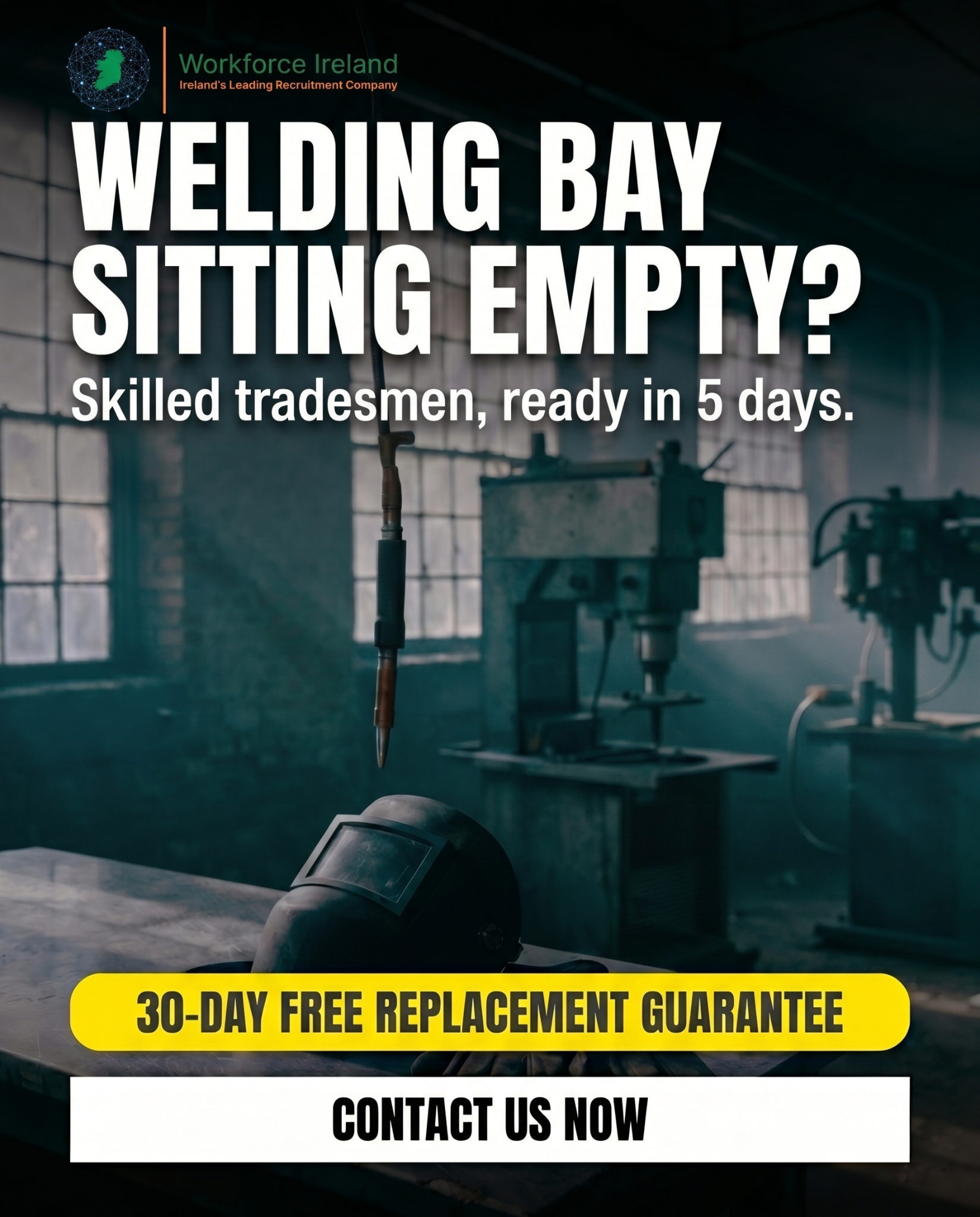 Workforce Ireland Facebook ad: Skilled tradesmen, ready in 5 days