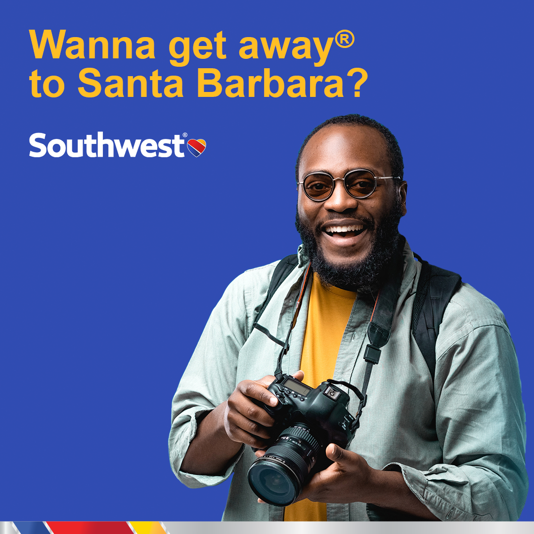 Visit Santa Barbara Facebook ad: Santa Barbara awaits.