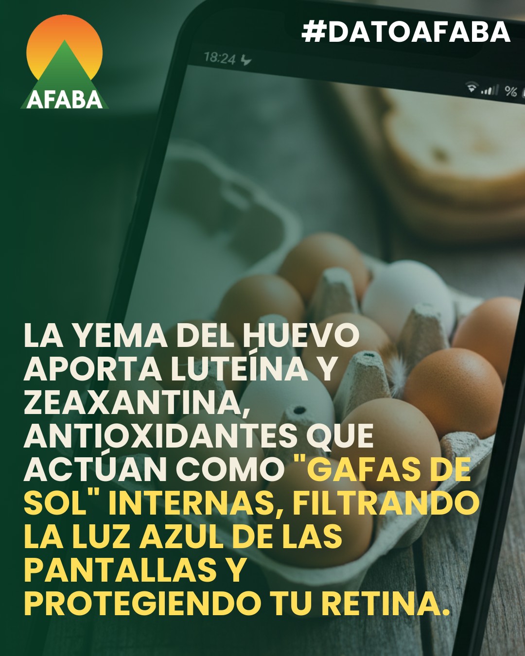 AFABA Facebook ad: DATO AFABA: El huevo es un aliado clave…