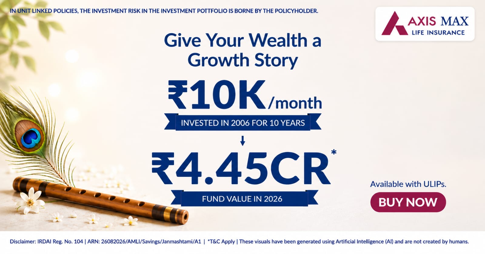 Axis Max Life Insurance Facebook ad