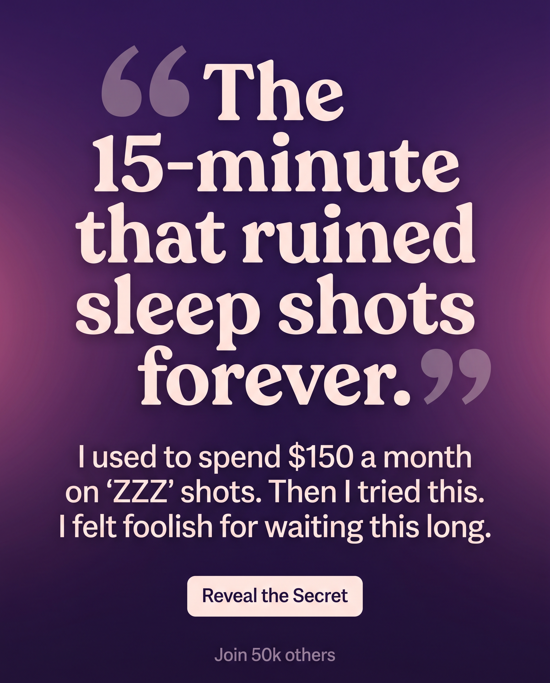 Kure for Hypnotherapy Facebook ad