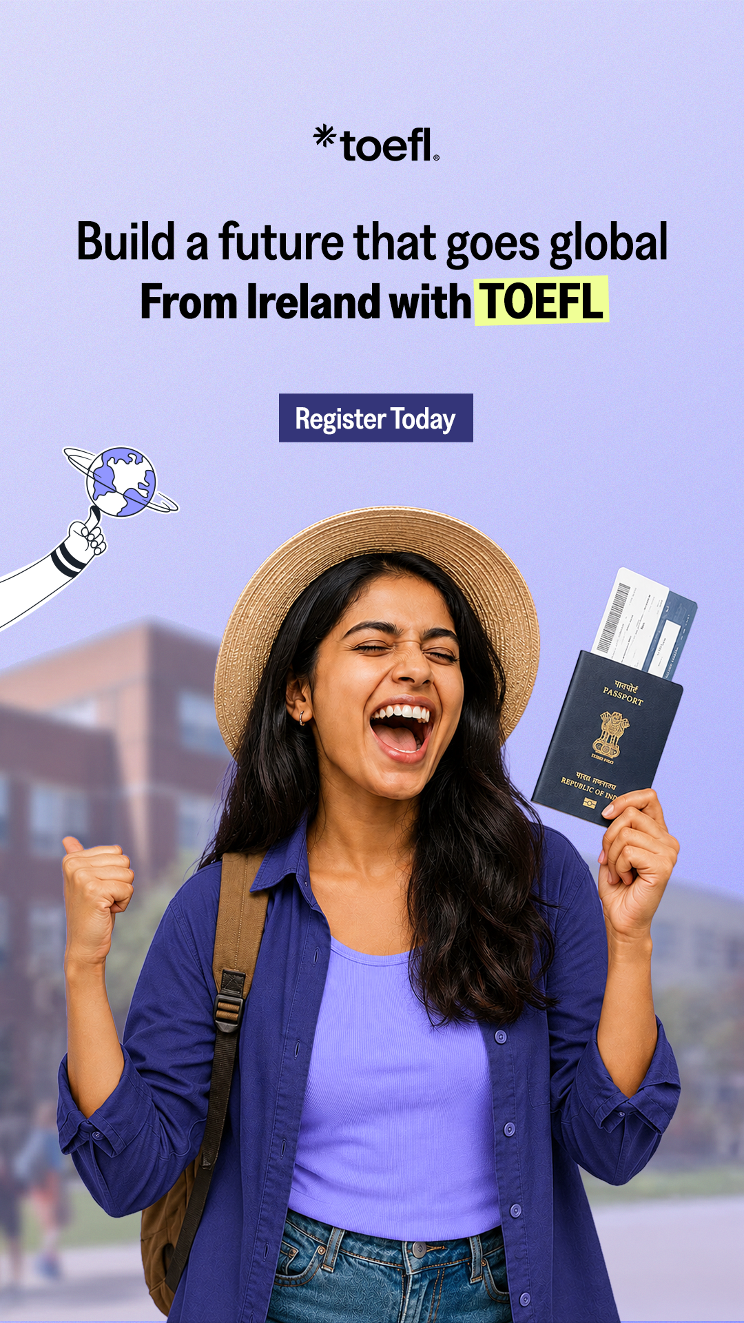TOEFL Facebook ad
