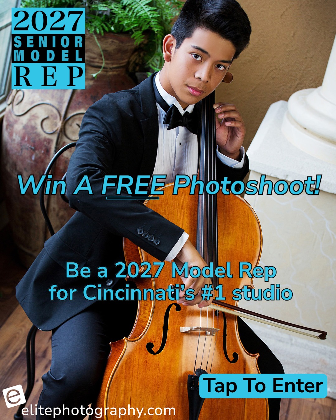 Elite Photography Facebook ad: LAST CHANCE: Win a FREE Photoshoot at Cincinnati's #1…