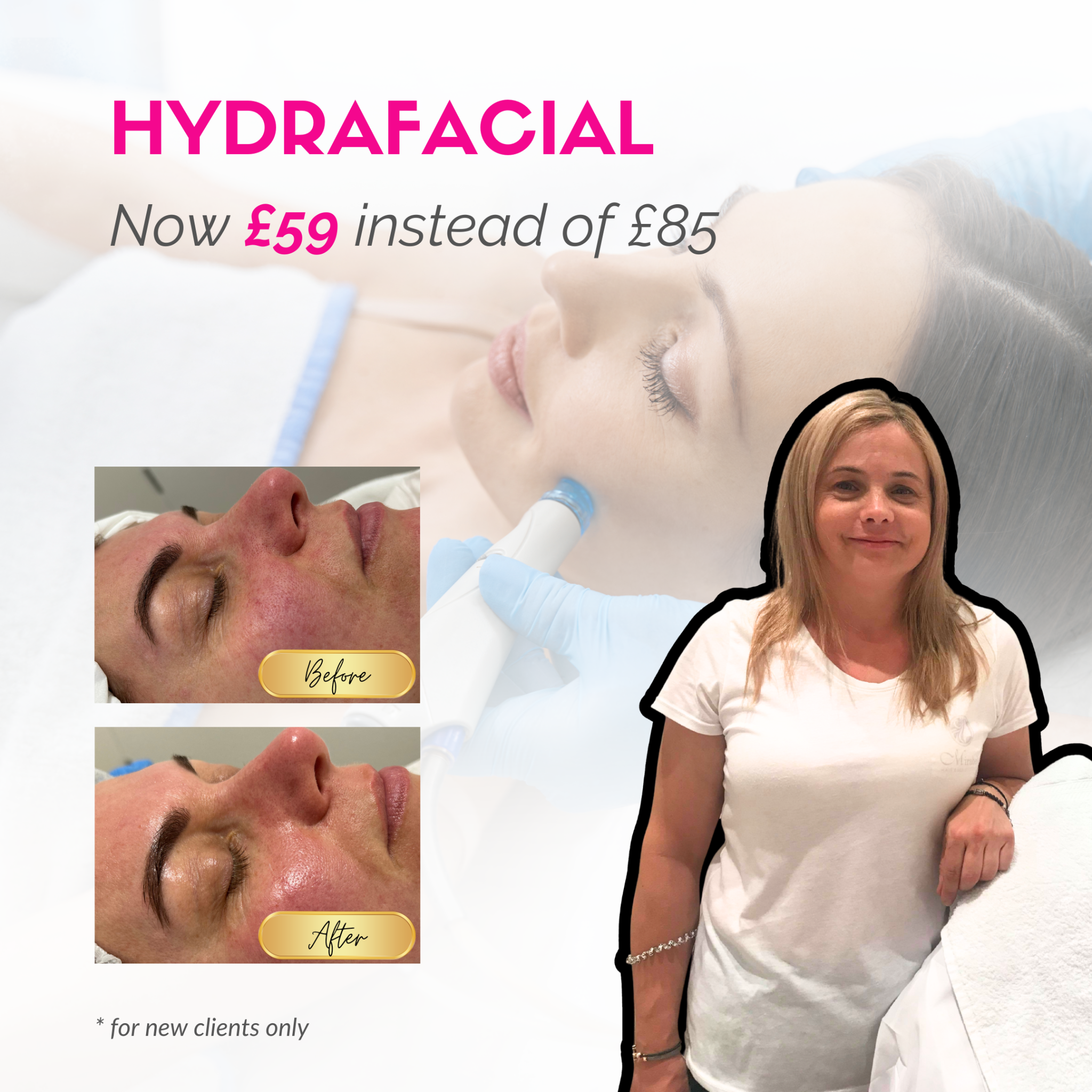 Mirabel Studio Facebook ad: Book the treatment