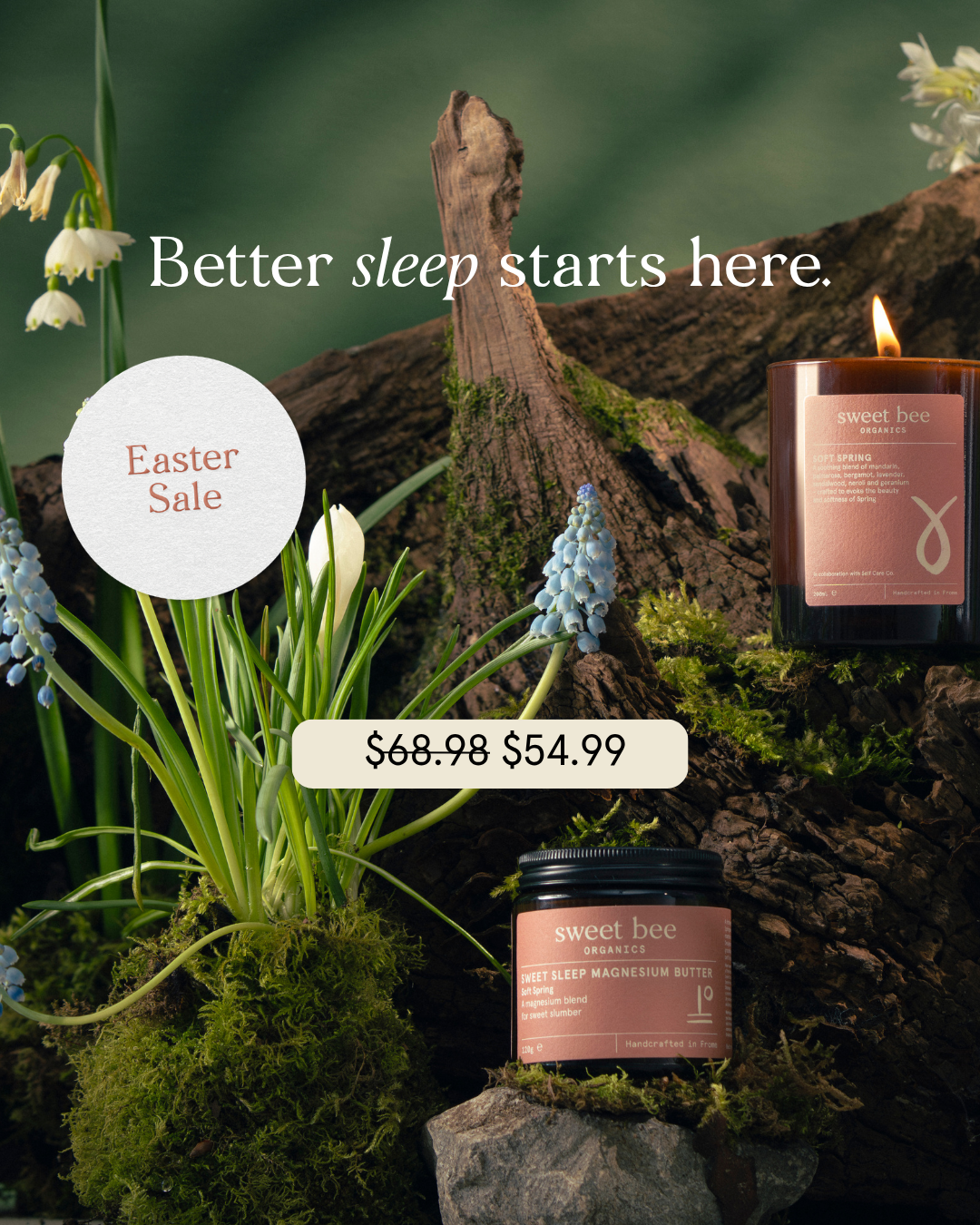 Sweet Bee Organics Facebook ad