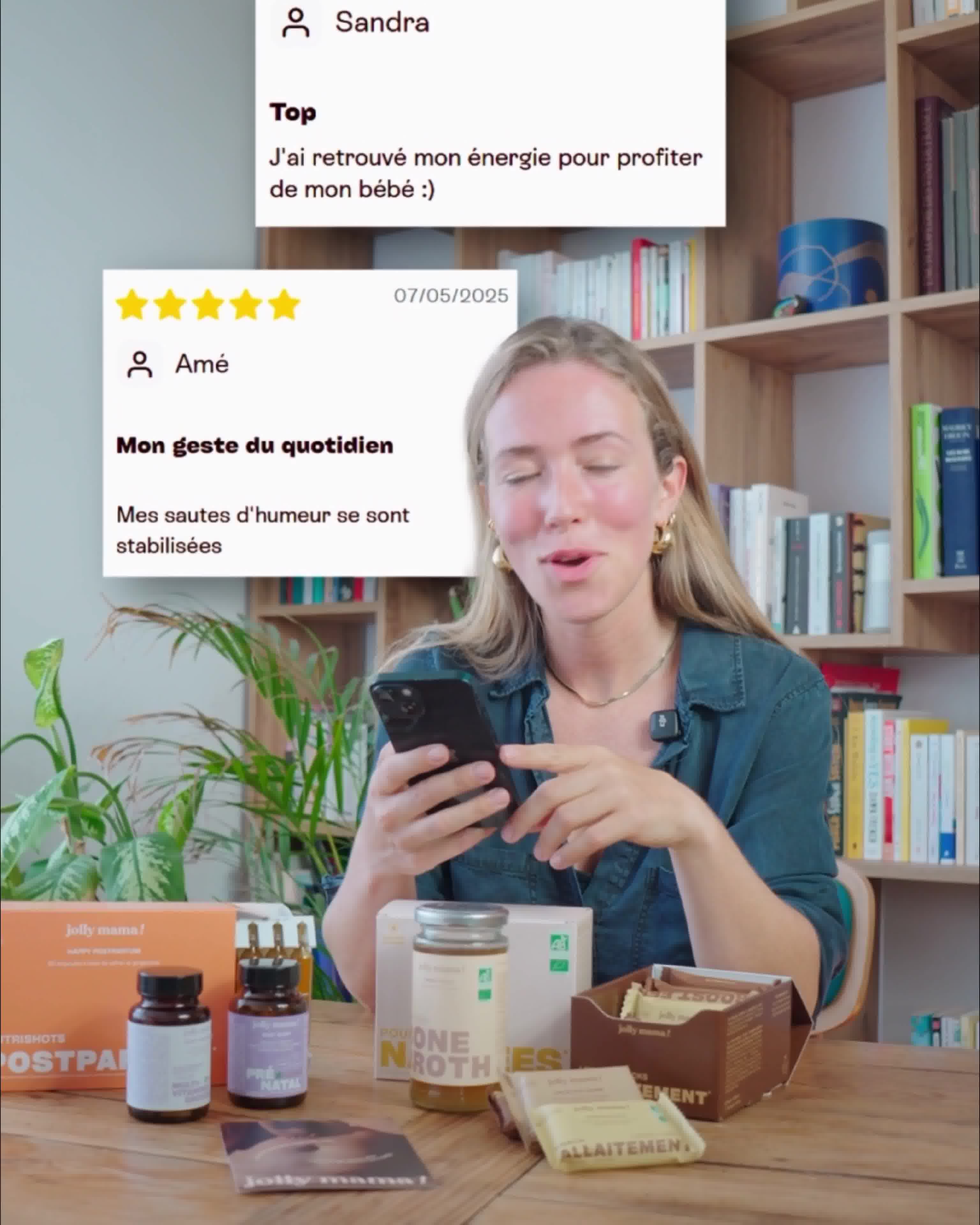 Jolly Mama Facebook ad: Fatigue post-partum?