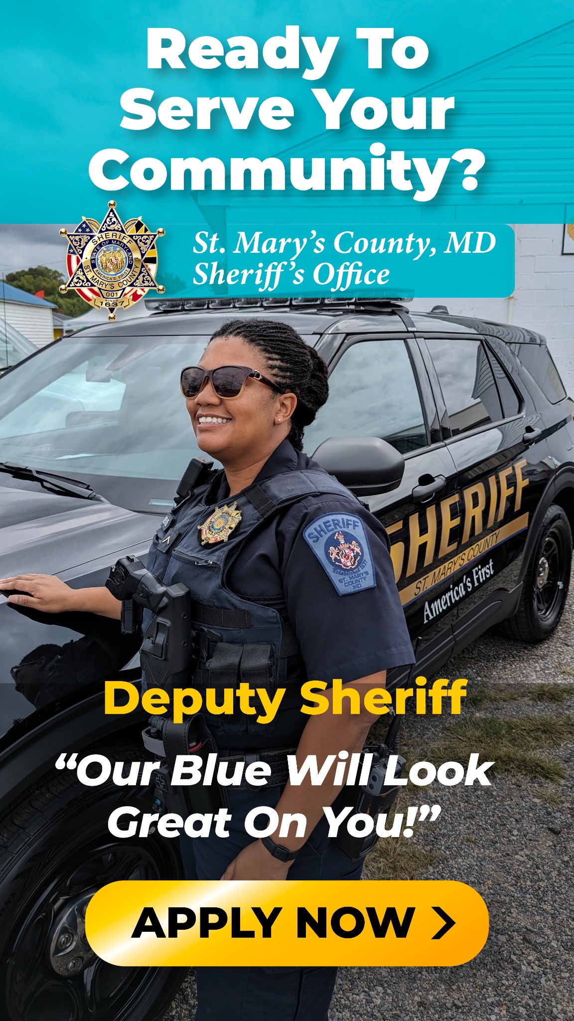 St. Mary's County Sheriff's Office Facebook ad from Sep 2, 2025