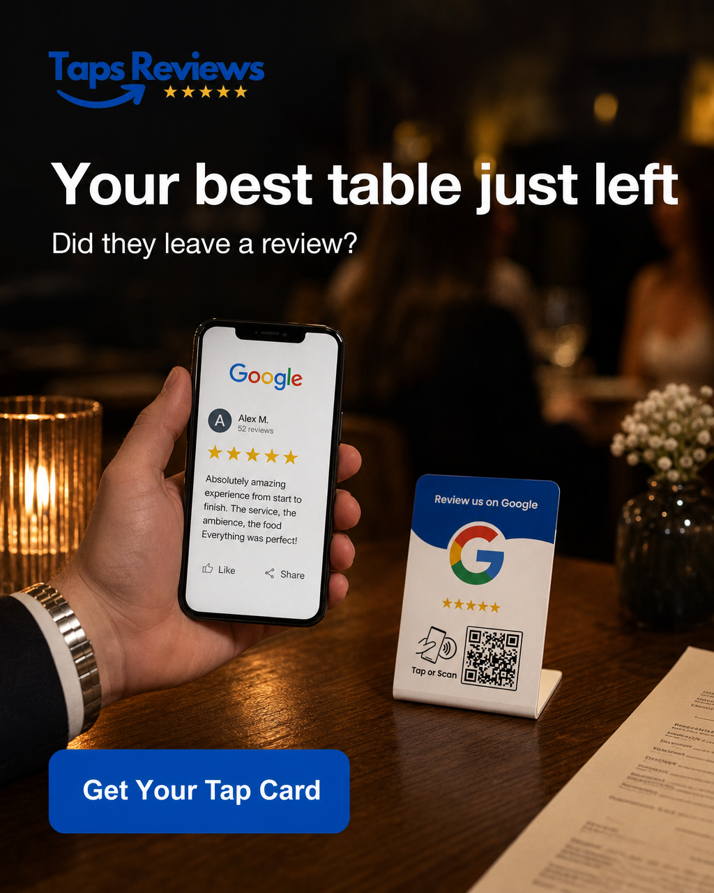 Taps Reviews Facebook ad