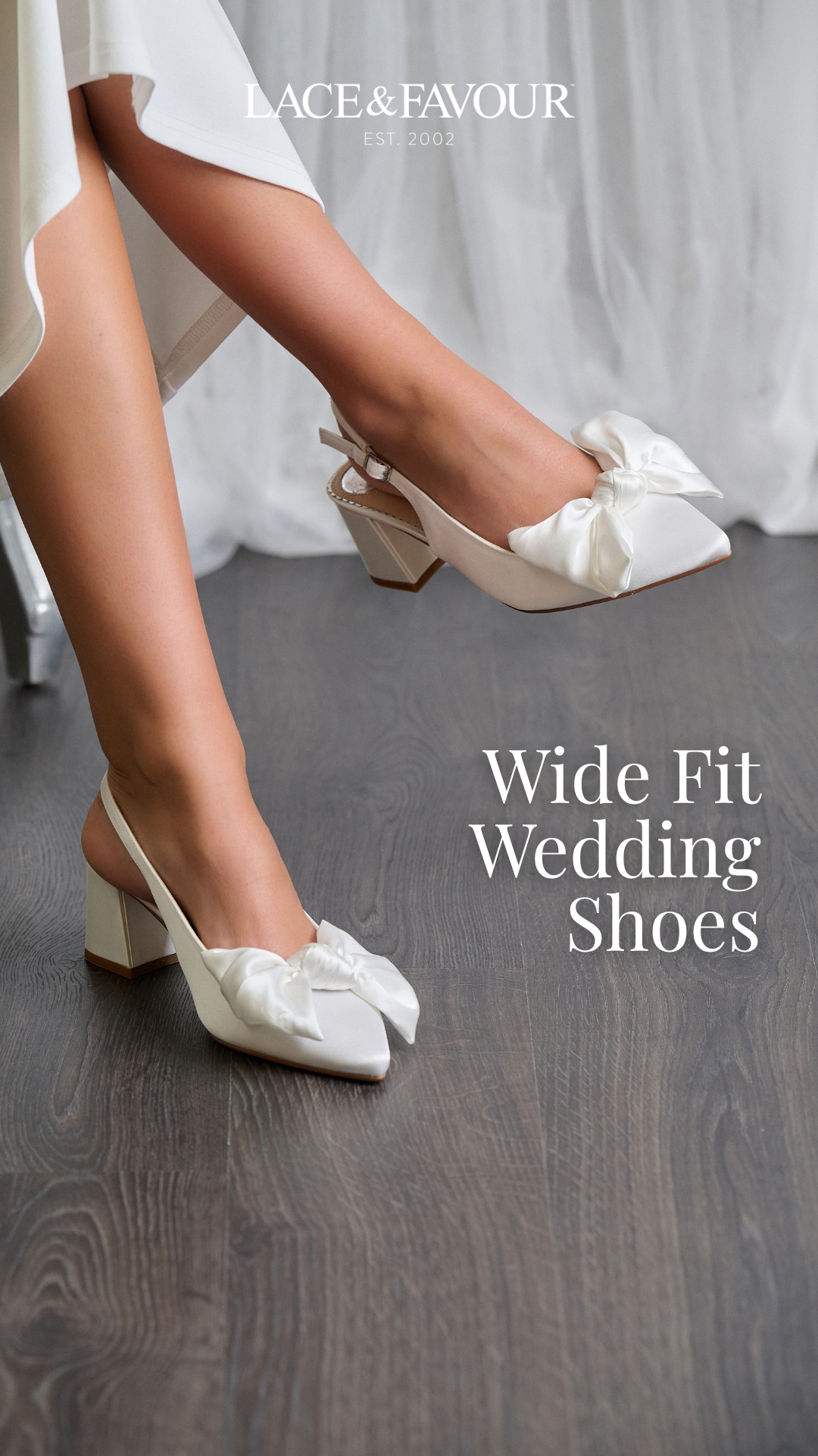 Lace & Favour Facebook ad: Lace Wedding Shoes | Lace Bridal Shoes | Lace & Favour
