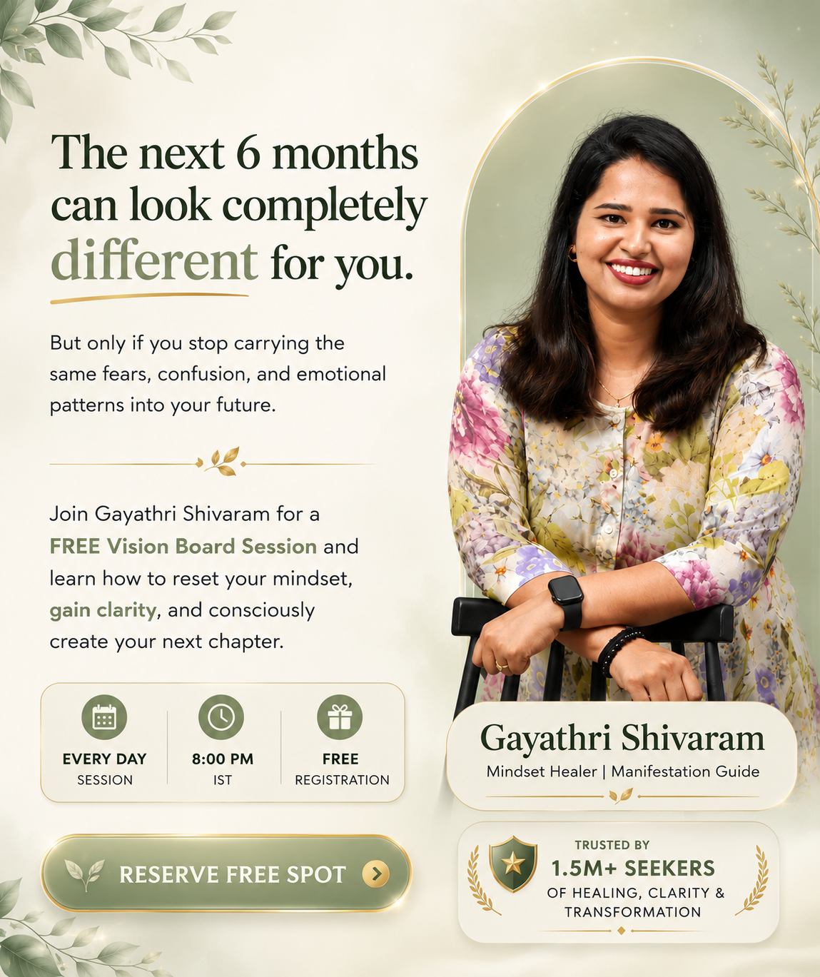 Gayathri Shivaram Facebook ad