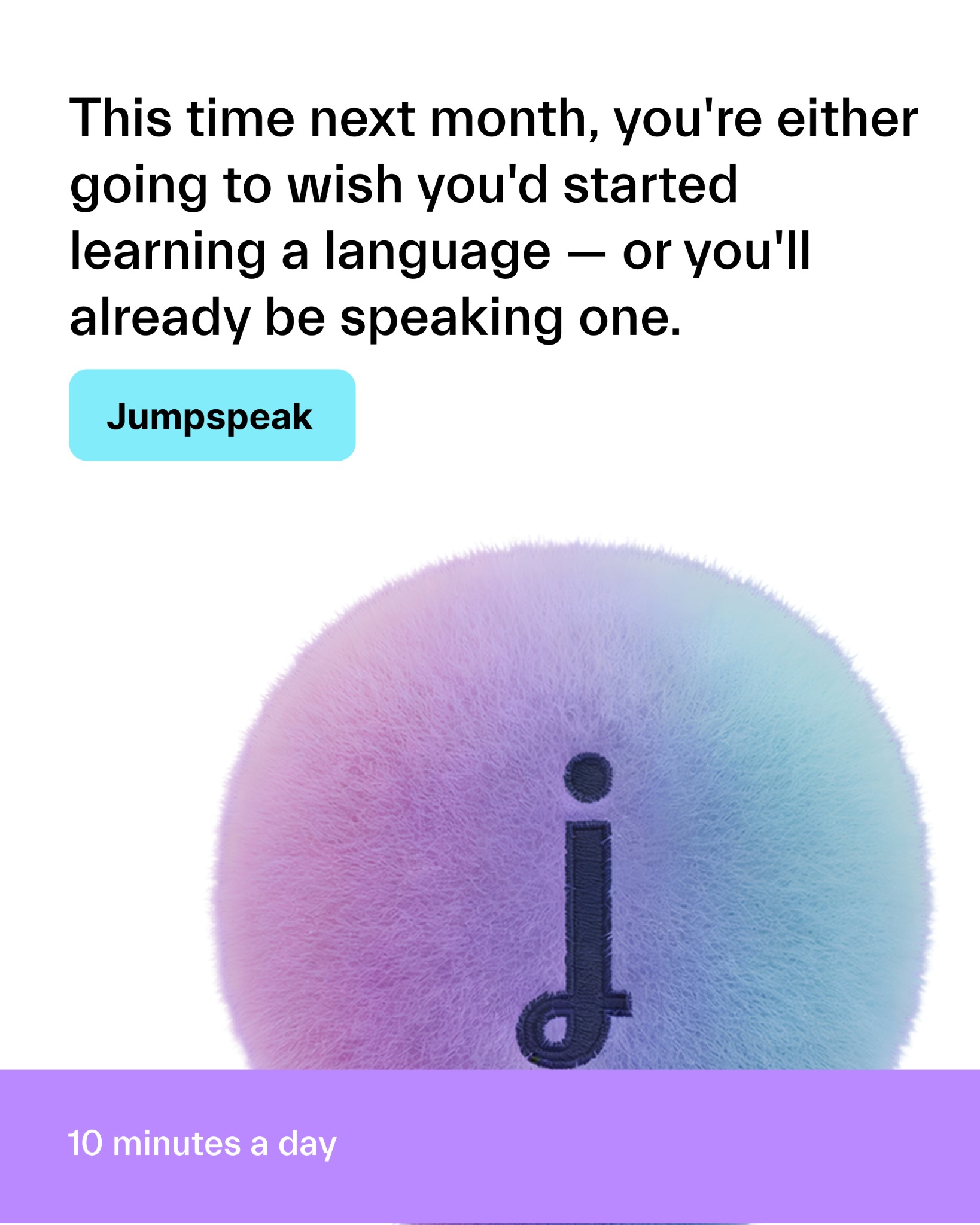 Jumpspeak Facebook ad