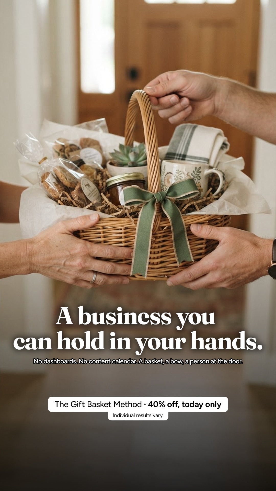 The Gift Basket Method Facebook ad