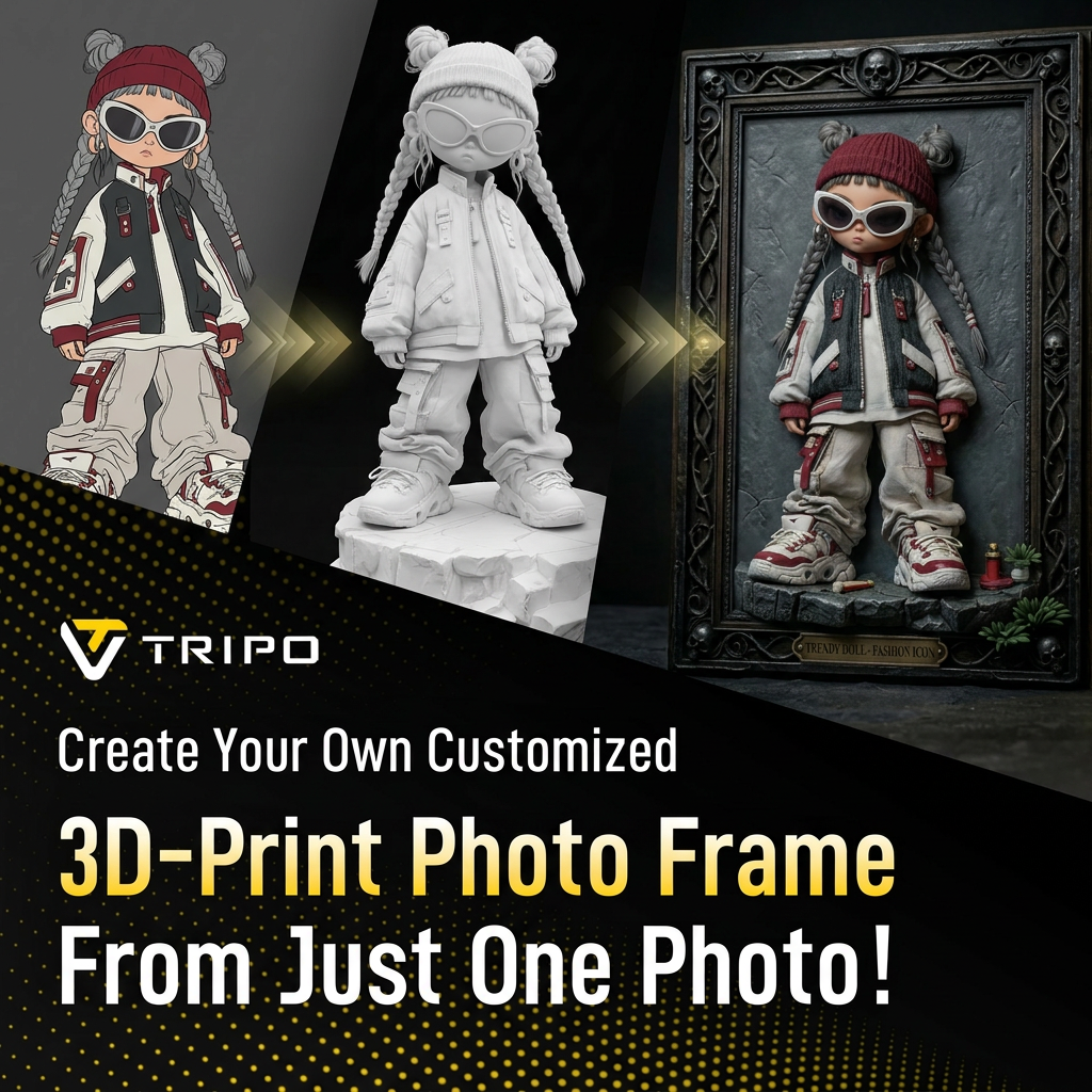 Tripo 3D Facebook ad