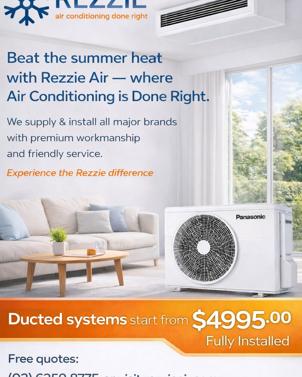 Gary Reznikov Facebook ad: Air Conditioning - Ducted & Split System - Domestic and…