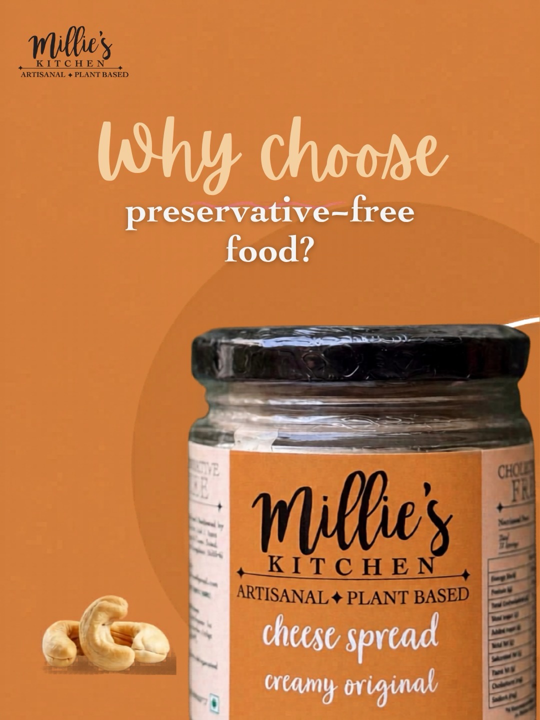 Millie's vegan cheese Facebook ad