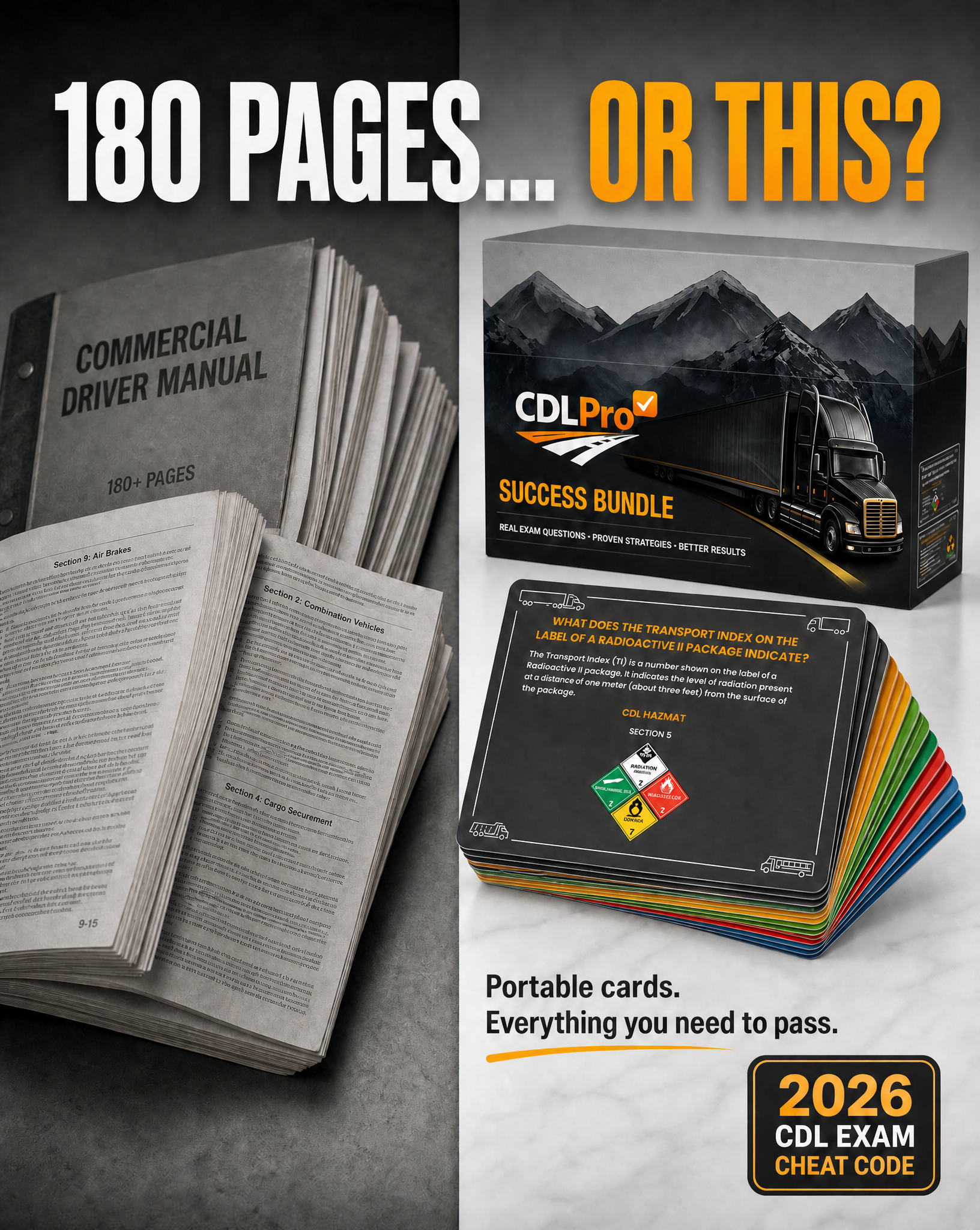 Go CDL Pro Facebook ad: Only What's Tested